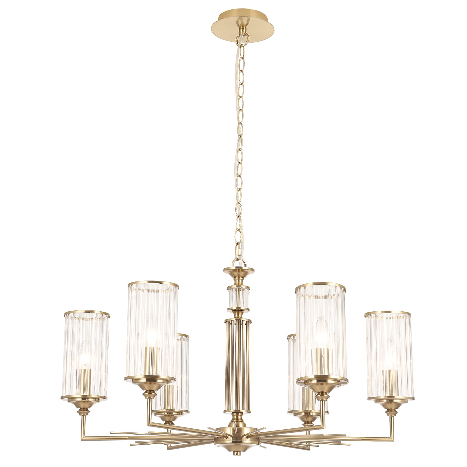Подвесная люстра Crystal Lux Gloria GLORIA SP6 BRASS
