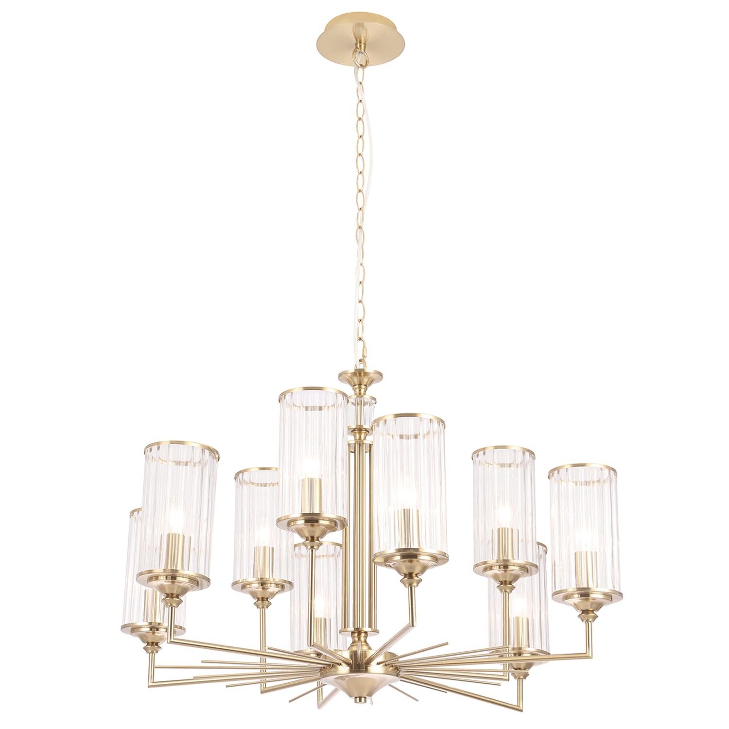 Подвесная люстра Crystal Lux Gloria GLORIA SP9 BRASS