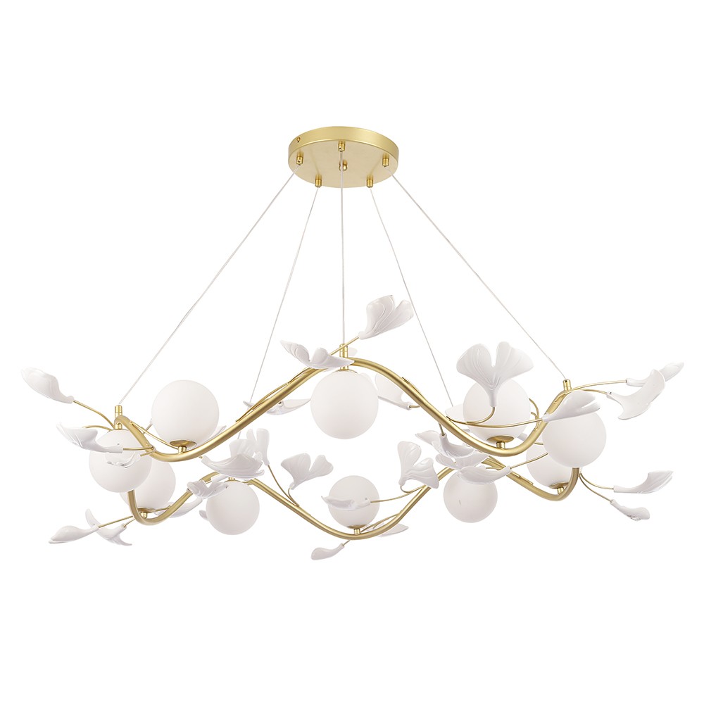 Подвесная люстра Crystal Lux Colibri COLIBRI SP10 GOLD