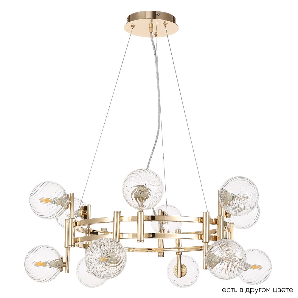 Подвесная люстра Crystal Lux Luxury LUXURY SP12 GOLD