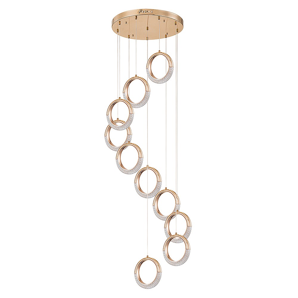 Люстра каскадная Arte Lamp Montana A7777SP-10GO