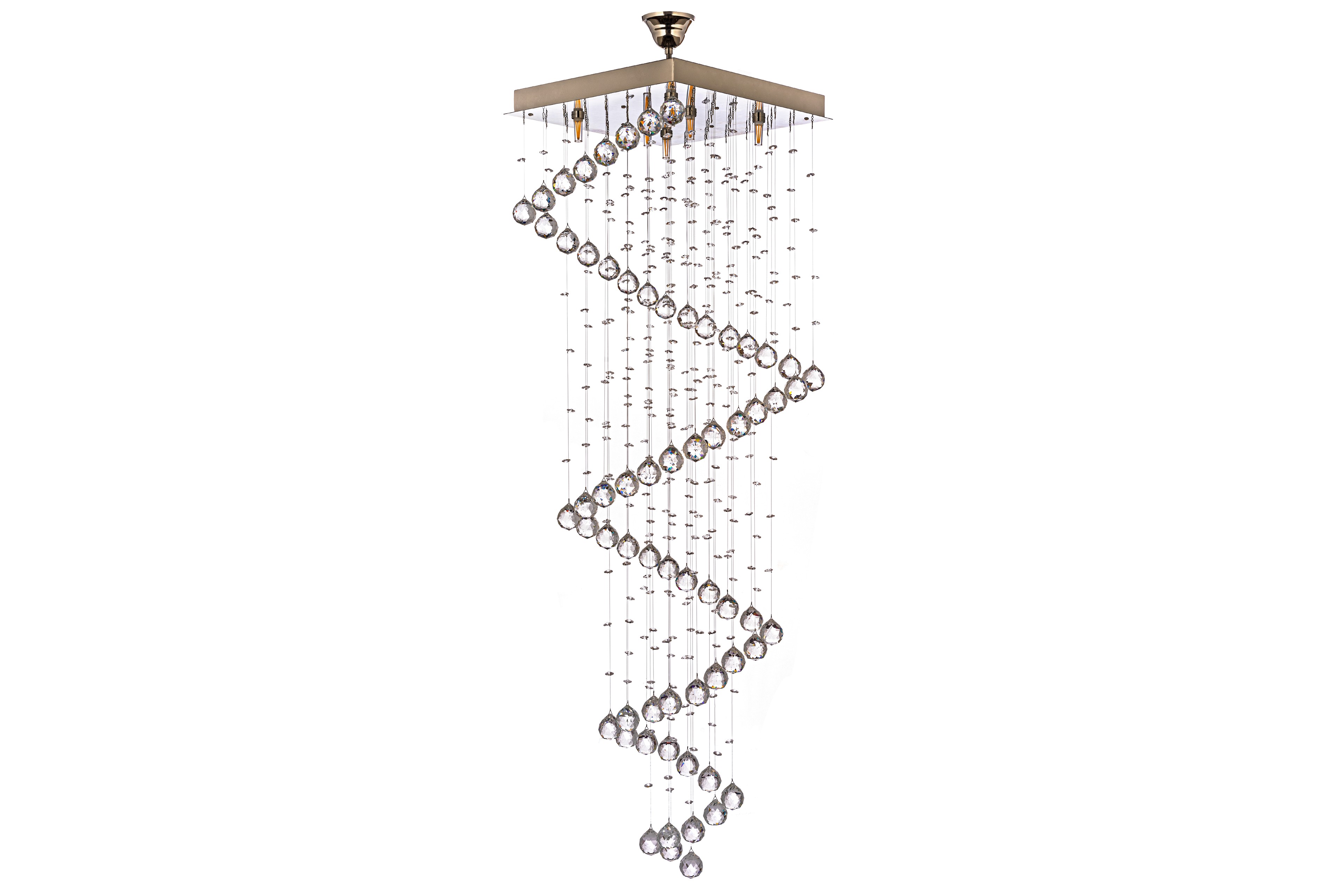 Люстра каскадная Dio D'Arte Tesoro Nickel Tesoro H 1.4.40.105 N