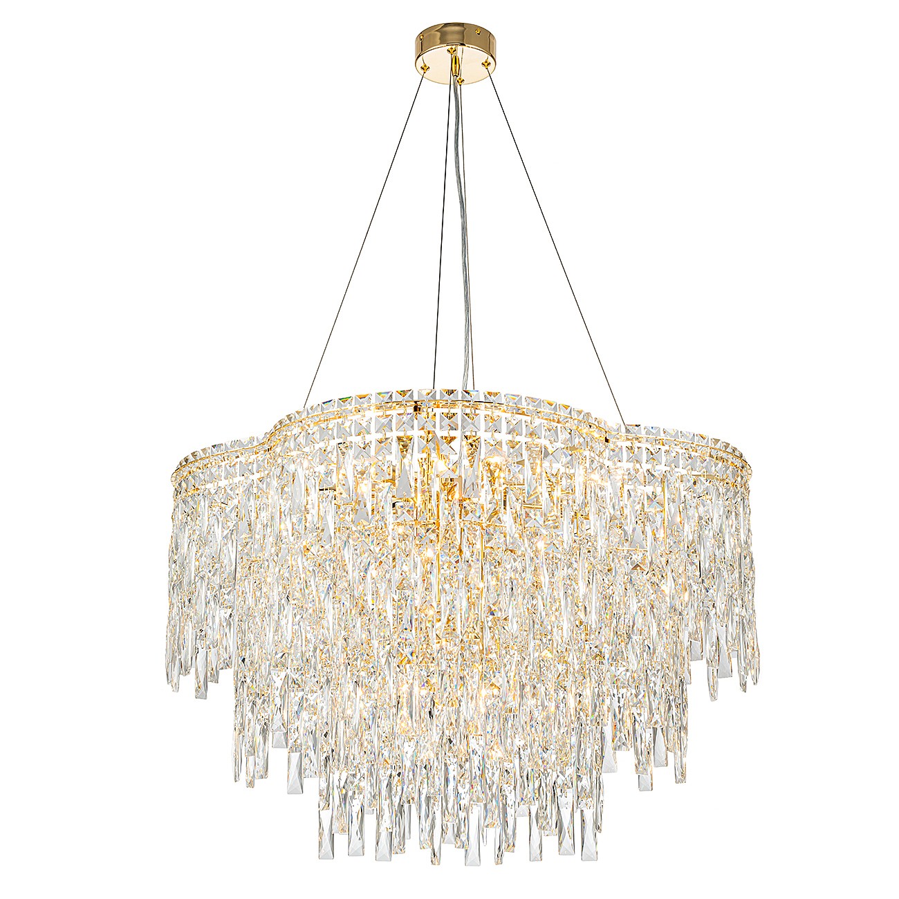 Подвесная люстра Indigo Carletti V000445 12041/16P Gold