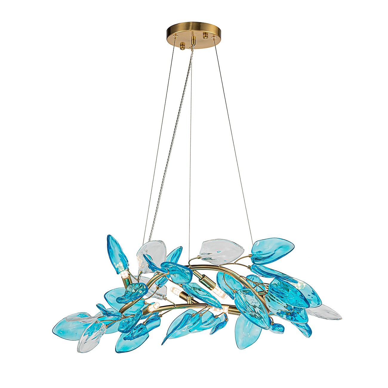 Подвесная люстра Indigo Olivo V000448 11043/6P Blue