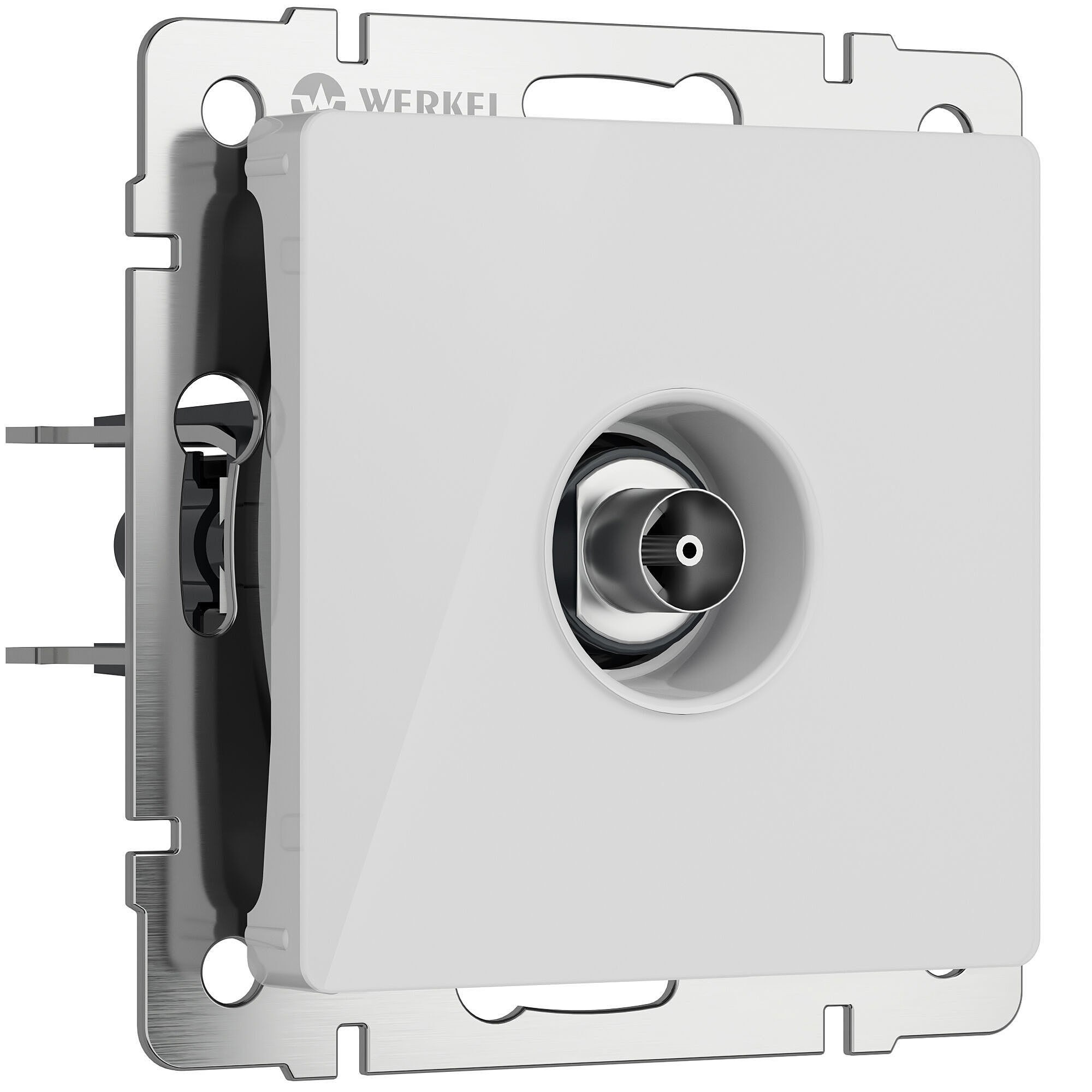 Розетка Werkel W1183041/ ТВ-розетка оконечная (белый акрил)
