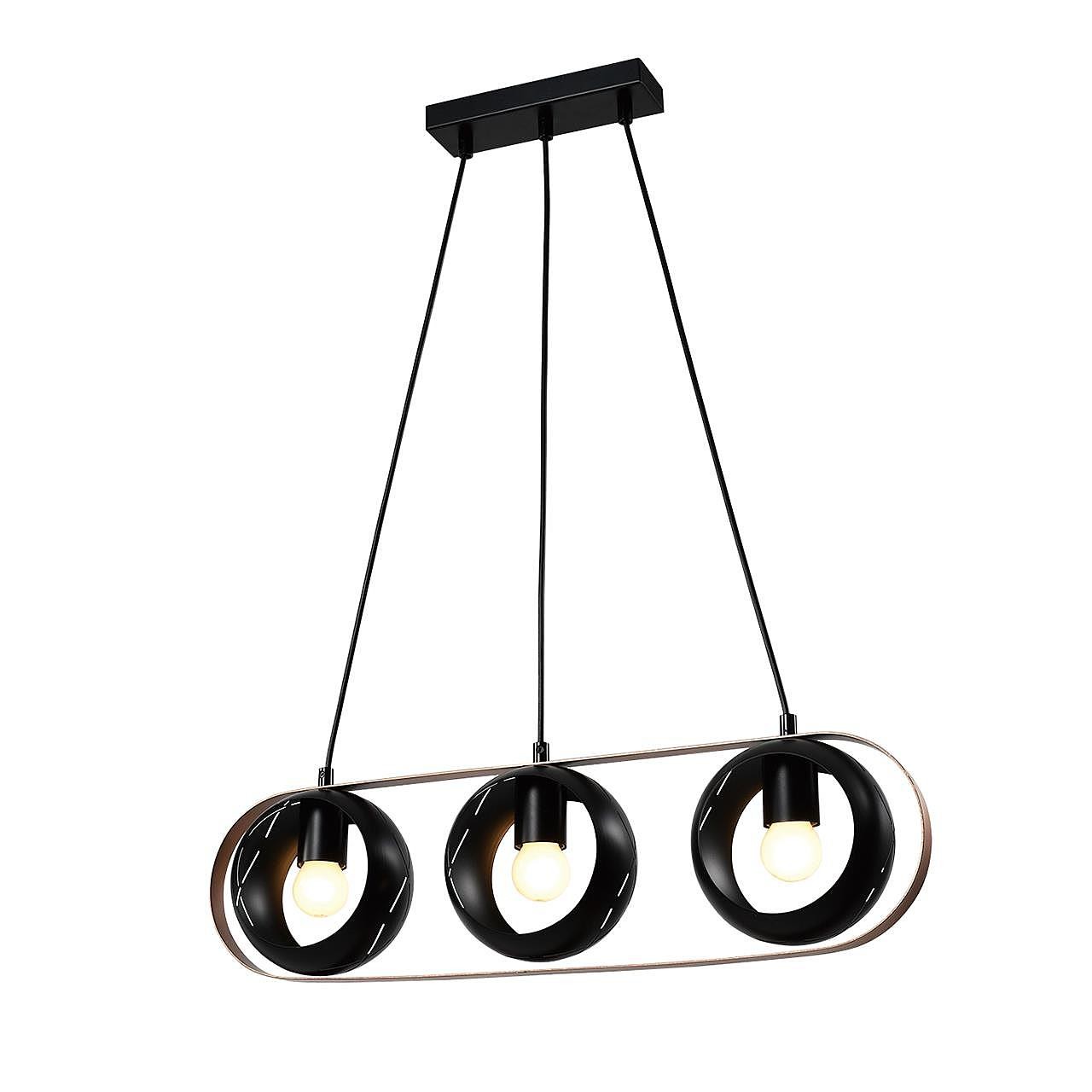 Светильник подвесной IMEX Rolf MD.21744-3-P-BK+CP