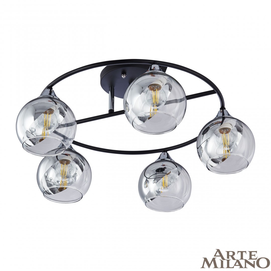 Потолочная люстра Arte Milano AMALFI 322403/5 BK+CR