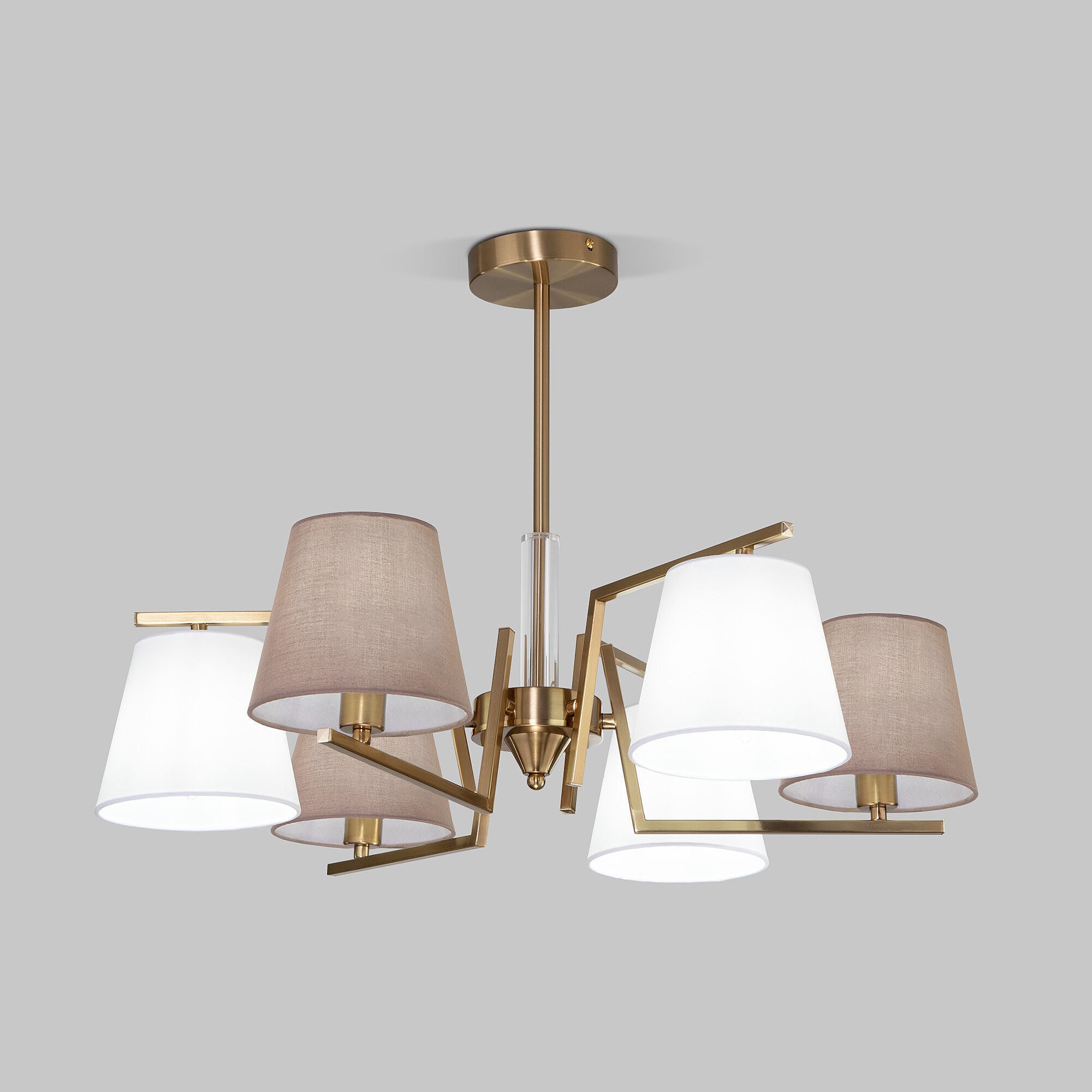 Потолочная люстра Eurosvet Ozark 60149/6 латунь Smart