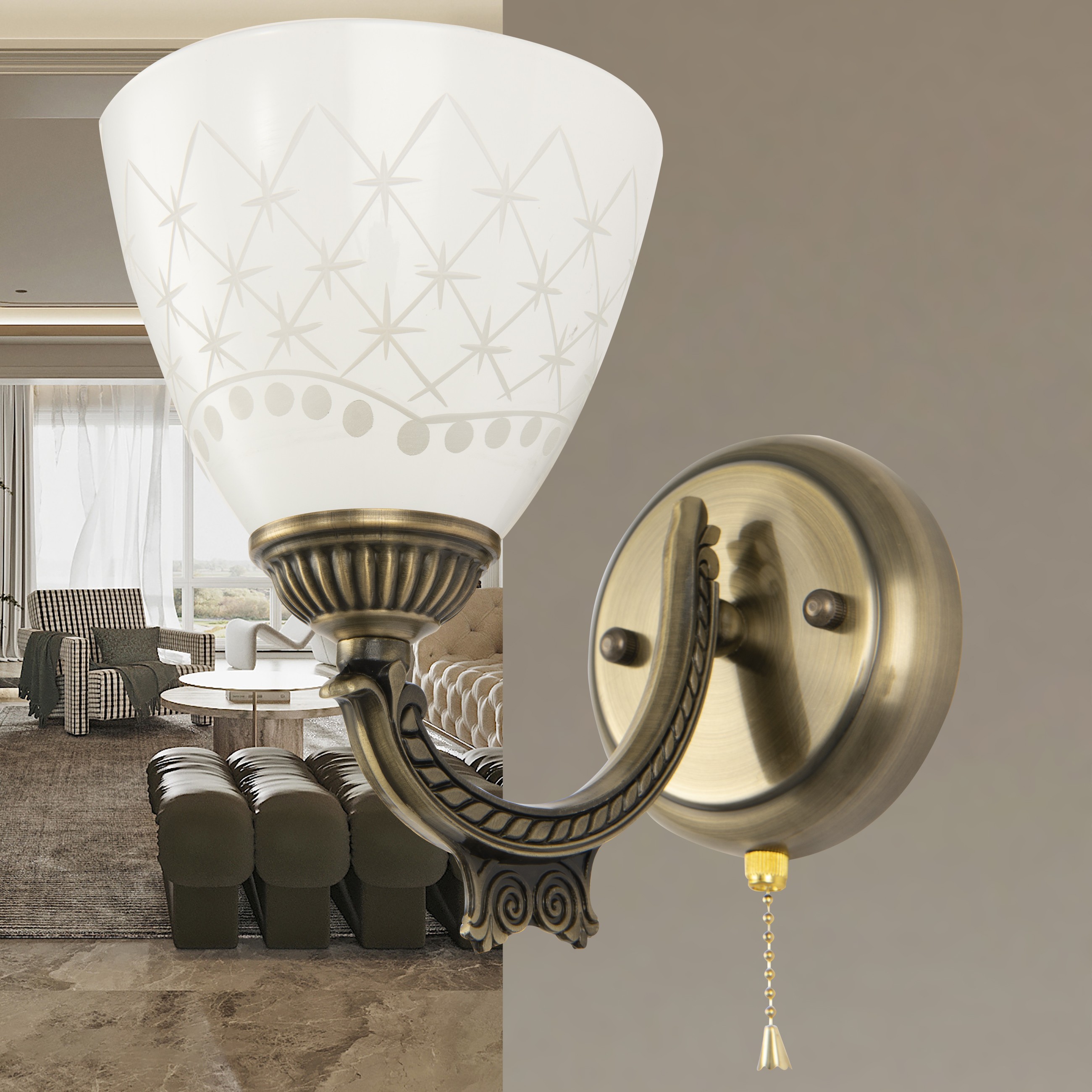 Настенное бра Arte Milano Am343837 343837/1W AB