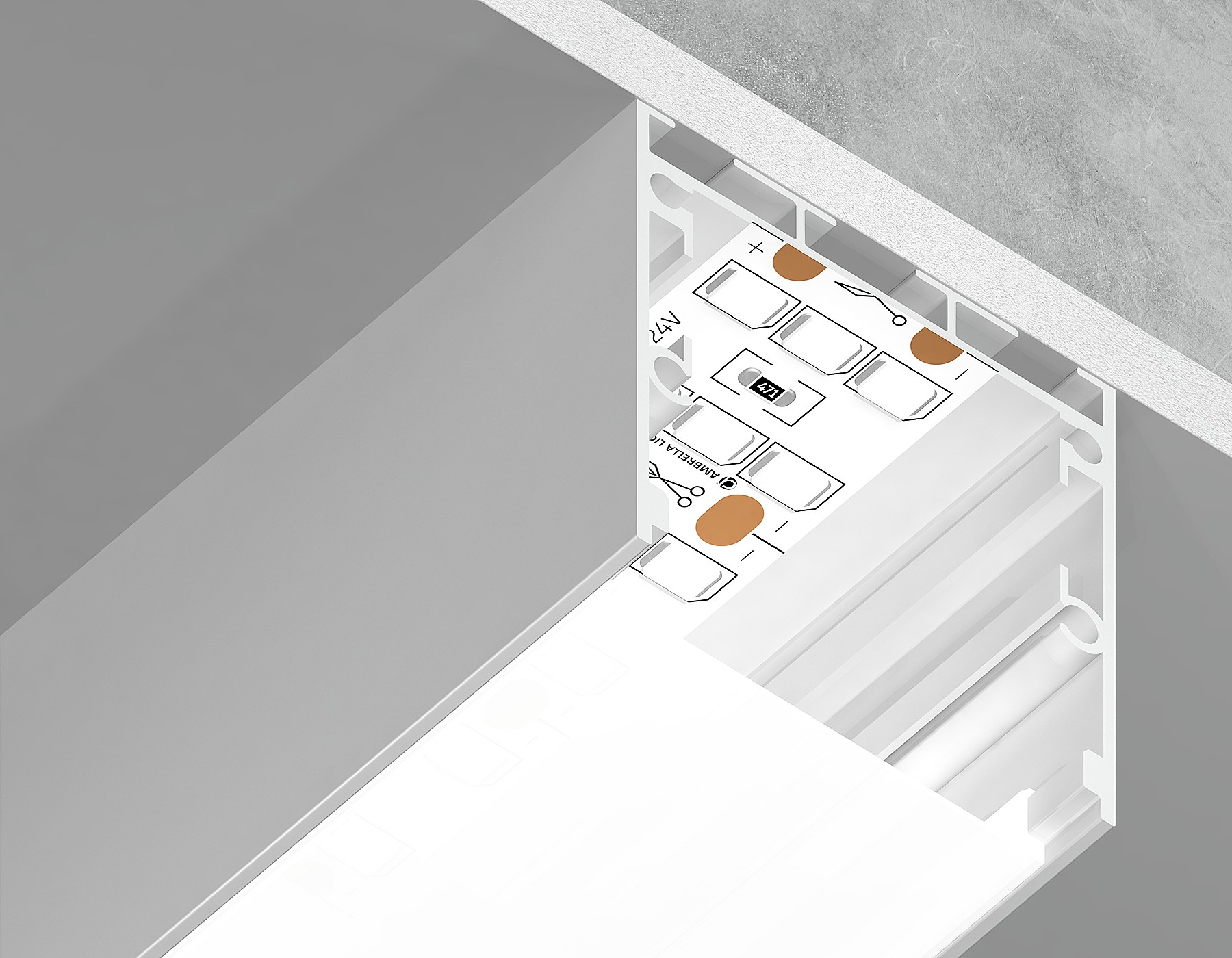 Профиль Ambrella Illumination GP2550WH
