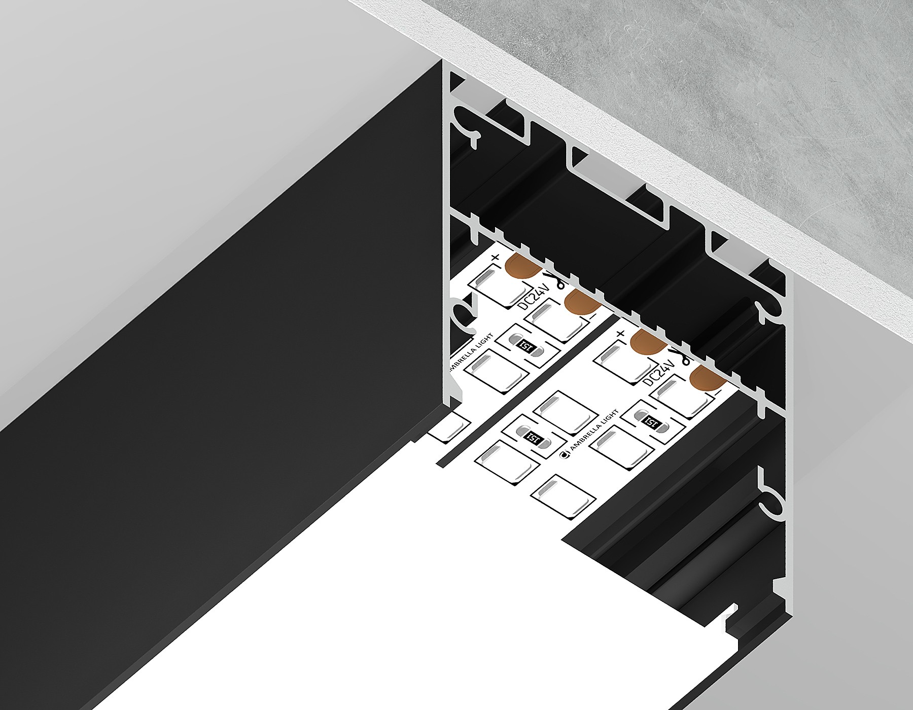 Профиль Ambrella Illumination GP3050BK