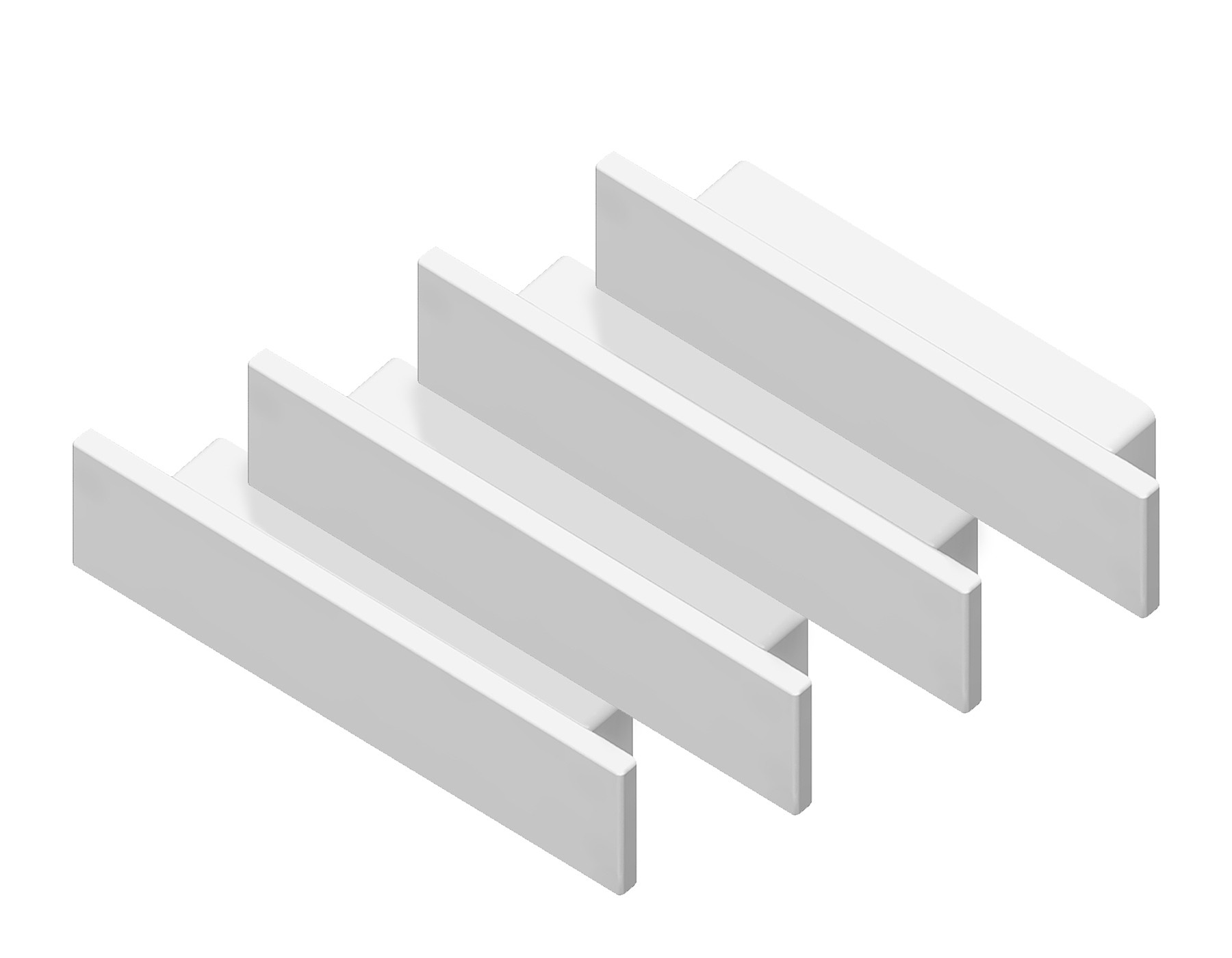 Заглушка для накладного алюминиевого профиля GP1800 (комплект 4шт) Ambrella Illumination GP8450