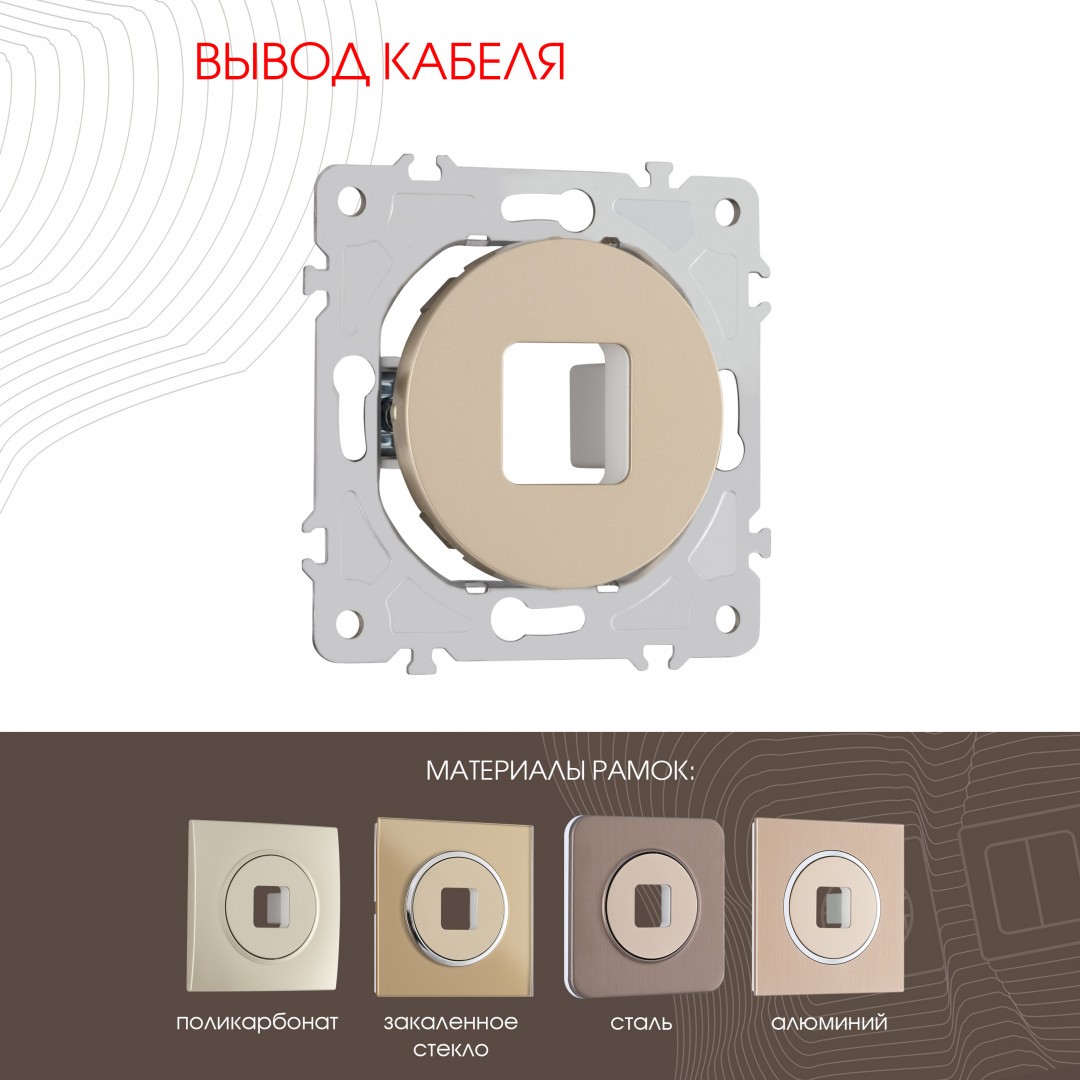 Накладка на механизм Arte Milano Am-202 202.49-1.shampan