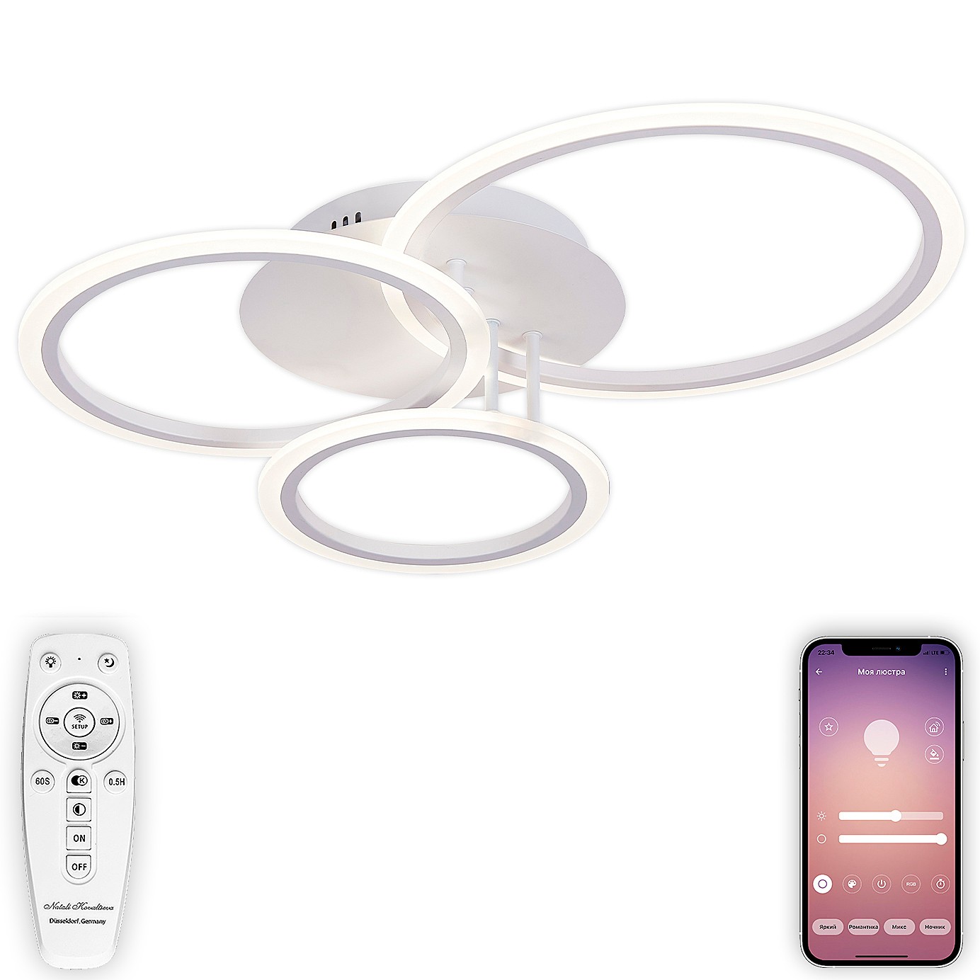 Потолочная люстра Natali Kovaltseva LEDLIGHT LED LAMPS 81175