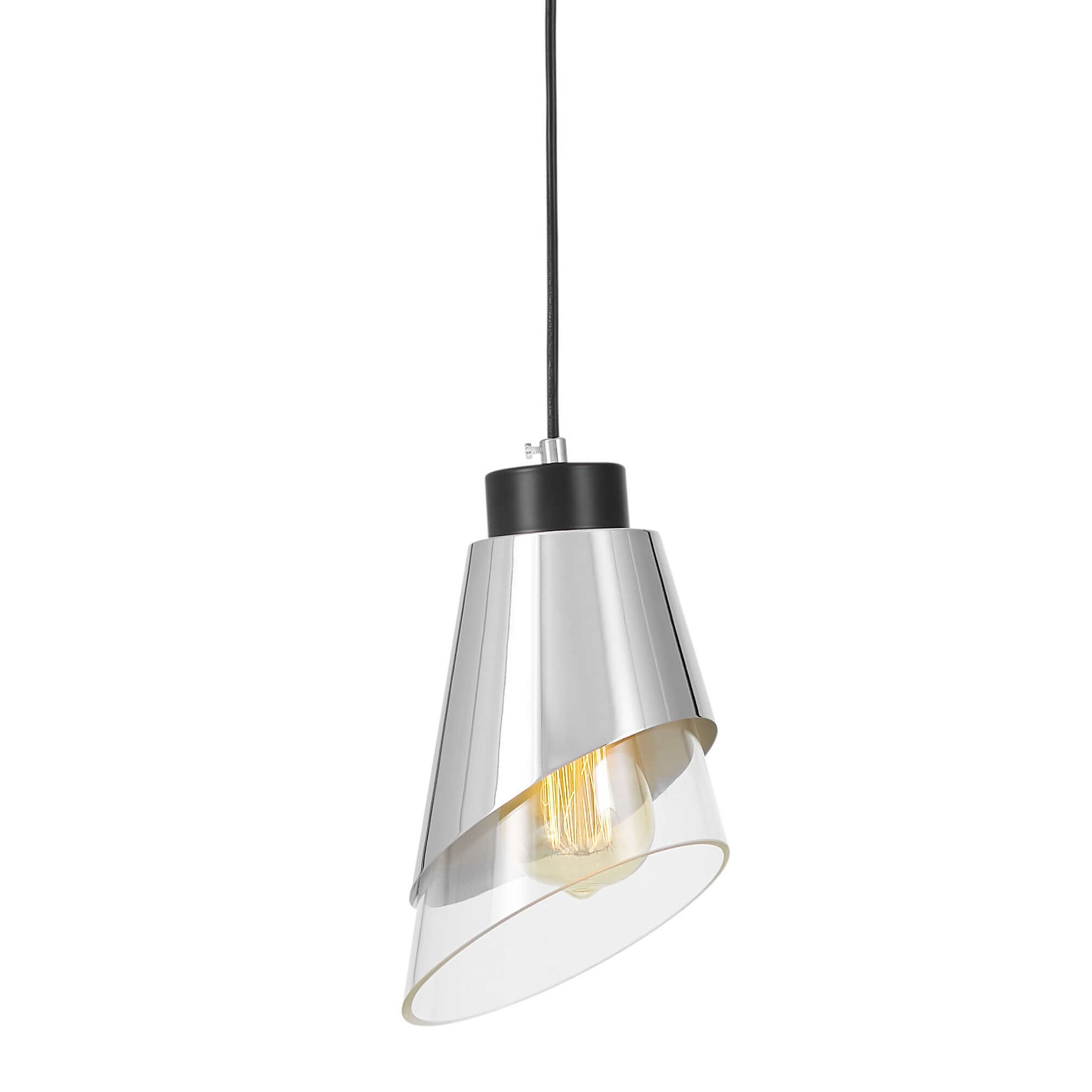 Светильник подвесной Lumina Deco LDP 7013-1 CHR+PR
