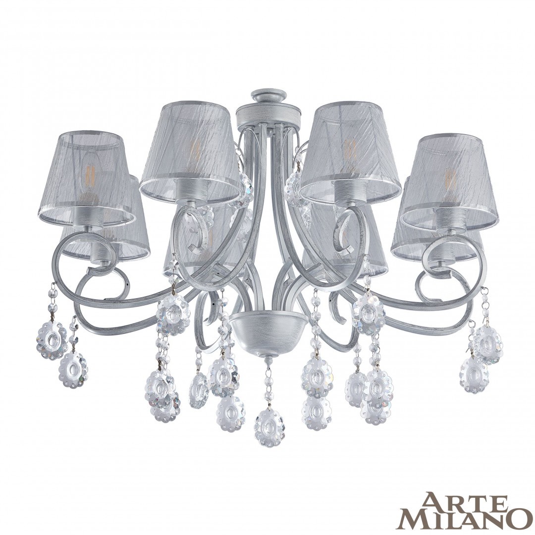 Потолочная люстра Arte Milano Amalfi-7146 337146/8 WT+SL