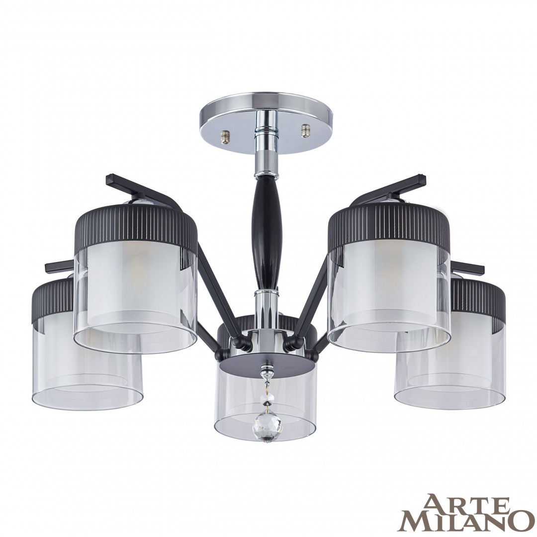 Потолочная люстра Arte Milano Napoli-2646 332646/5 CR+BK
