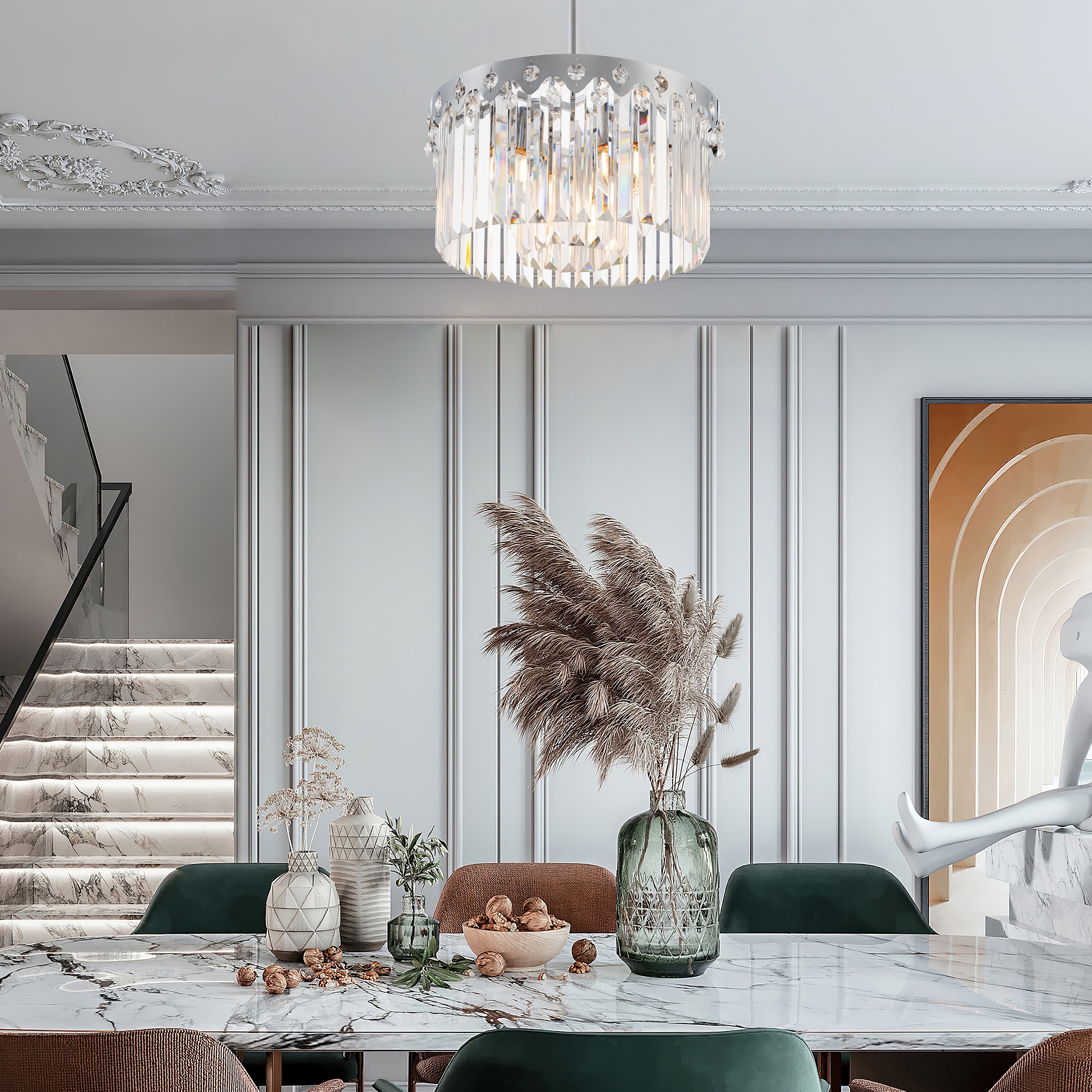 Люстра на штанге Arte Milano Sorrento-8909 378909/5/300/390 CR