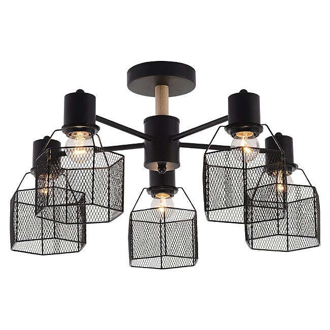 Потолочная люстра Seven Fires Lauri SF3388/5C-BK-WD