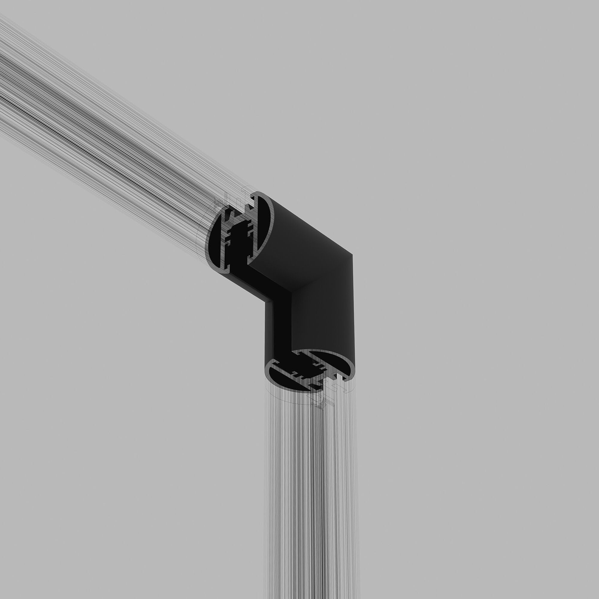 Коннектор для шинопровода Elektrostandard Mini Magnetic Mini Magnetic Коннектор угловой внутренний для встраиваемого шинопровода (черный) 85178/00