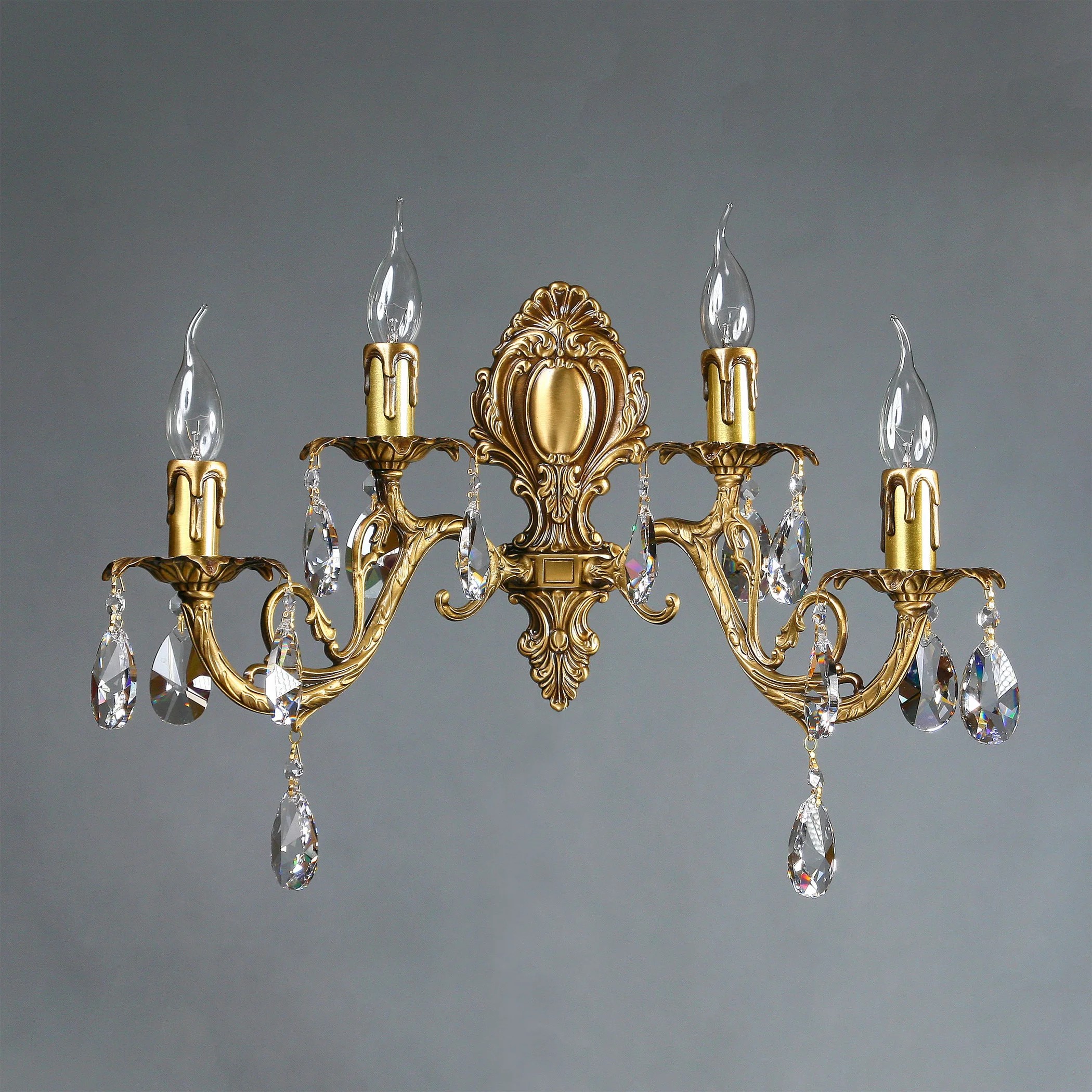 Настенное бра Ambiente Alicante 8888/2+2 AB Tear drop