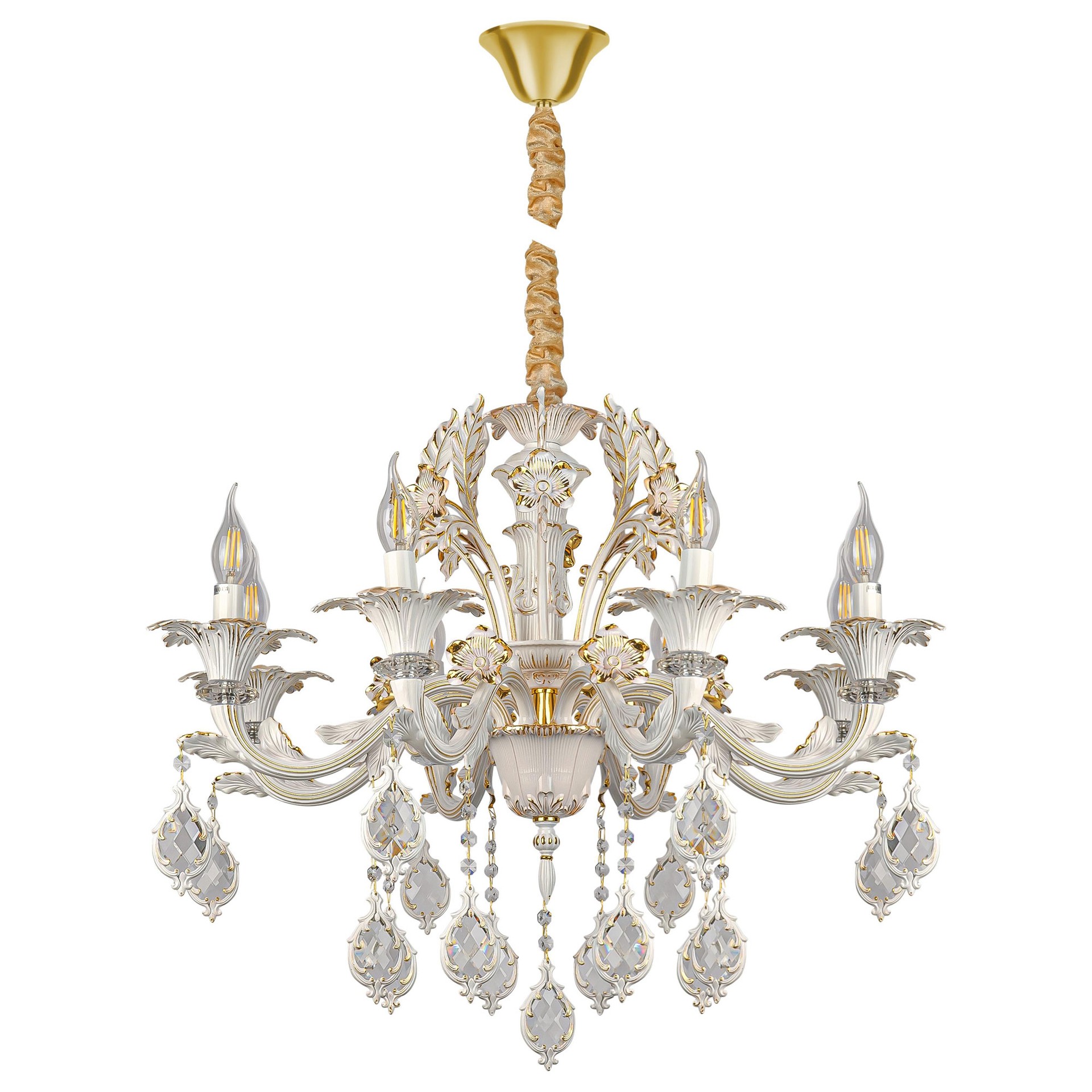 Подвесная люстра AM Group Cleopatra CLEOPATRA SP8 WH+GL