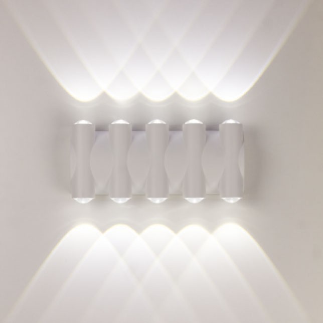 Уличный настенный светильник AM Group Am359 AM359-10X1W WH 4000K