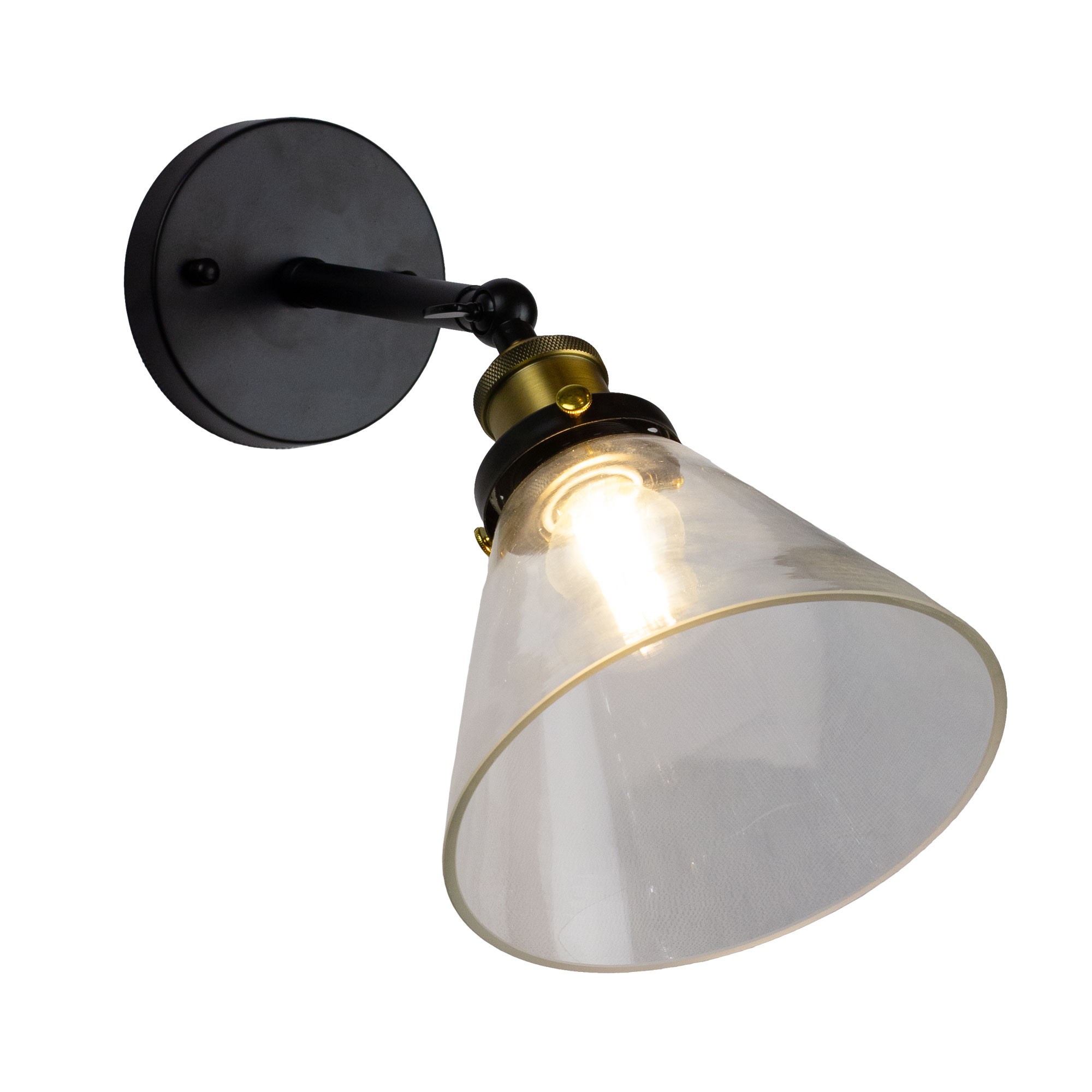 Настенное бра AM Group Am605 AM6056-1W BK+CL