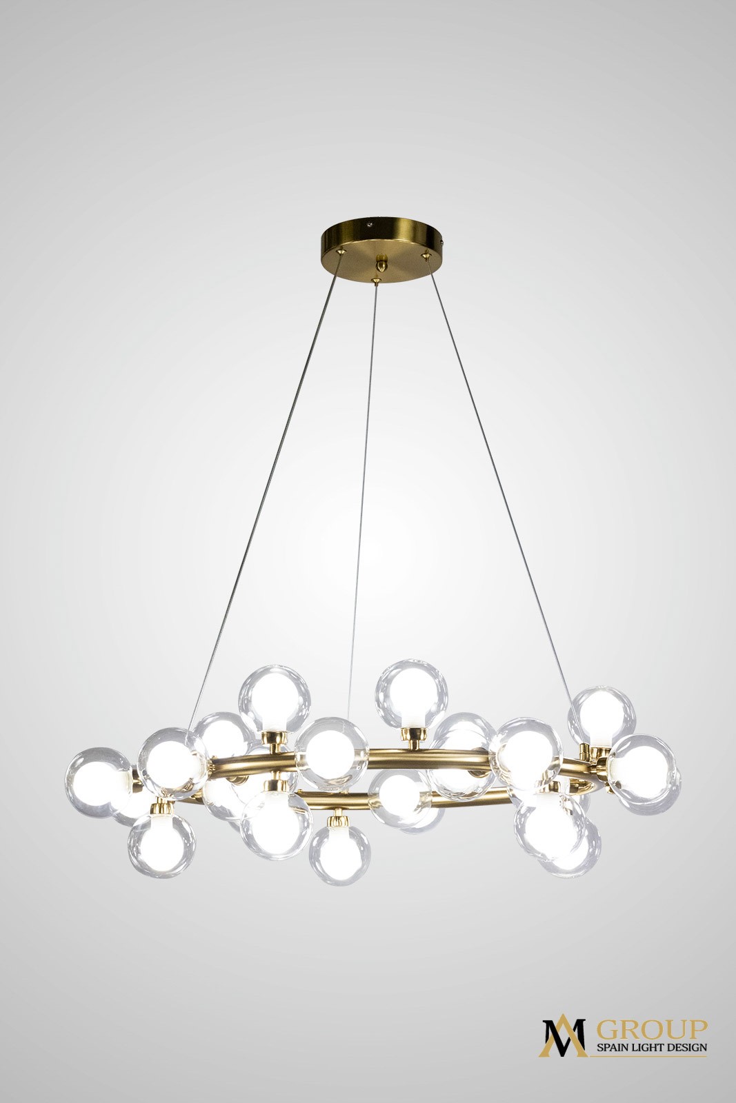 Подвесная люстра AM Group AM470 D700 POLISHED GOLD