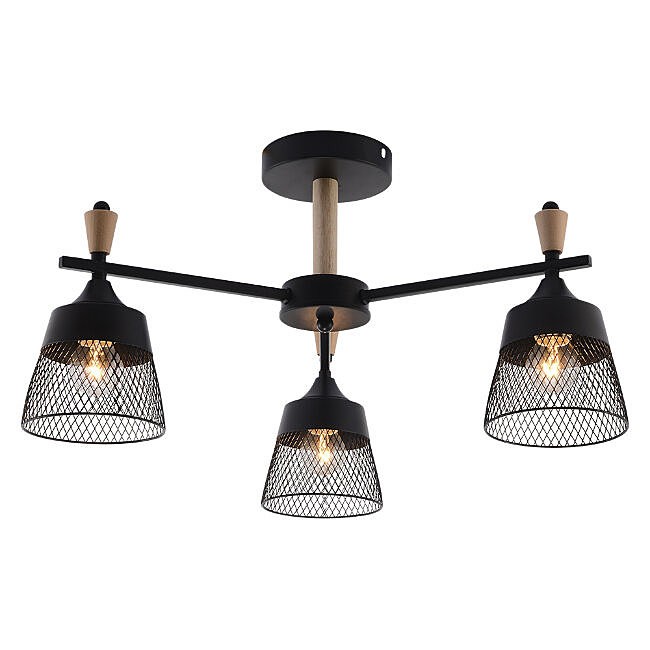 Потолочная люстра Seven Fires Olban SF3389/3C-BK-WD