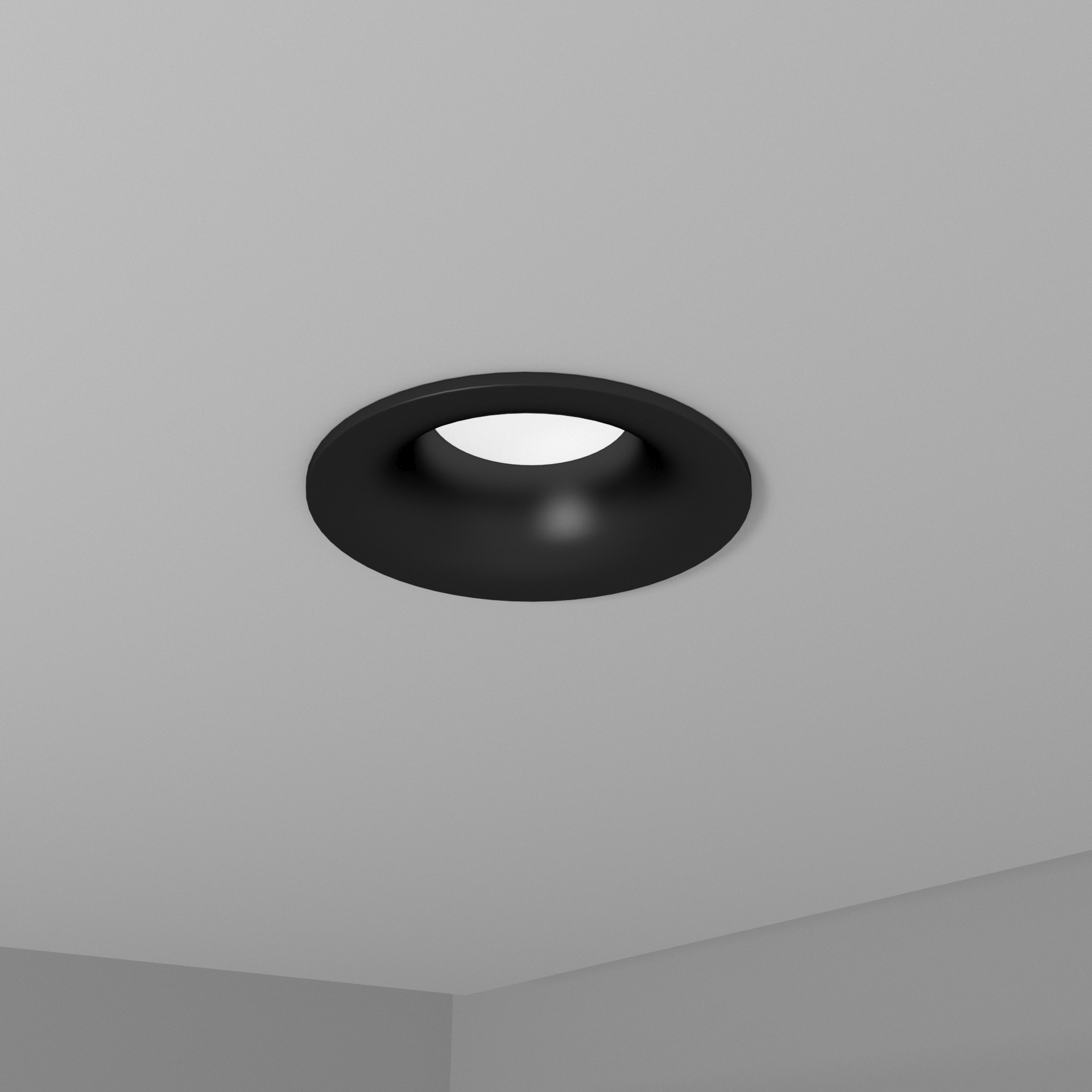 Встраиваемый светильник Interiorlight Кратер КРАТЕР черный