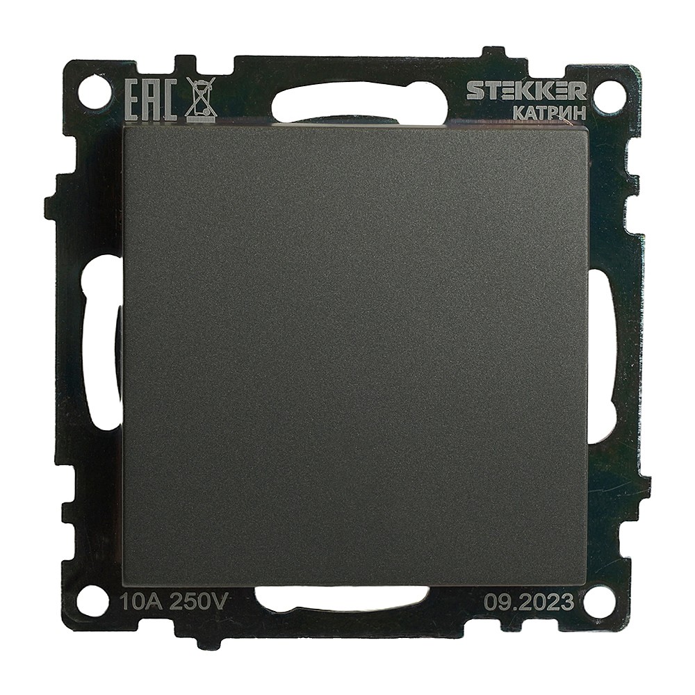 Переключатель перекрестный 1-клавишный (механизм) Stekker Катрин 49416