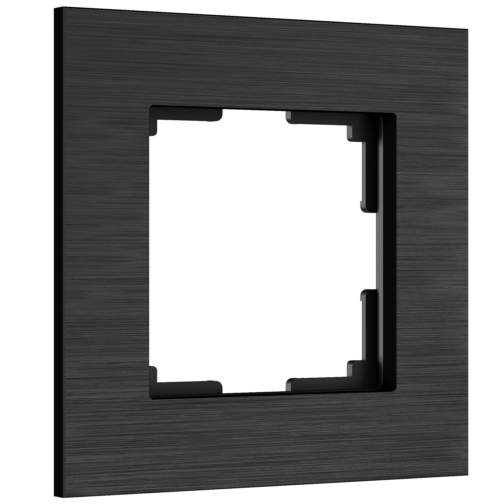 Рамка Werkel W0013508/ Рамка на 1 пост AluMax (черный алюминий)