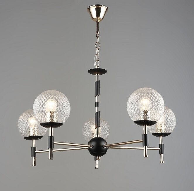 Подвесная люстра Wedo Light Kameliya WD3624/5H-FGD-BK-WT