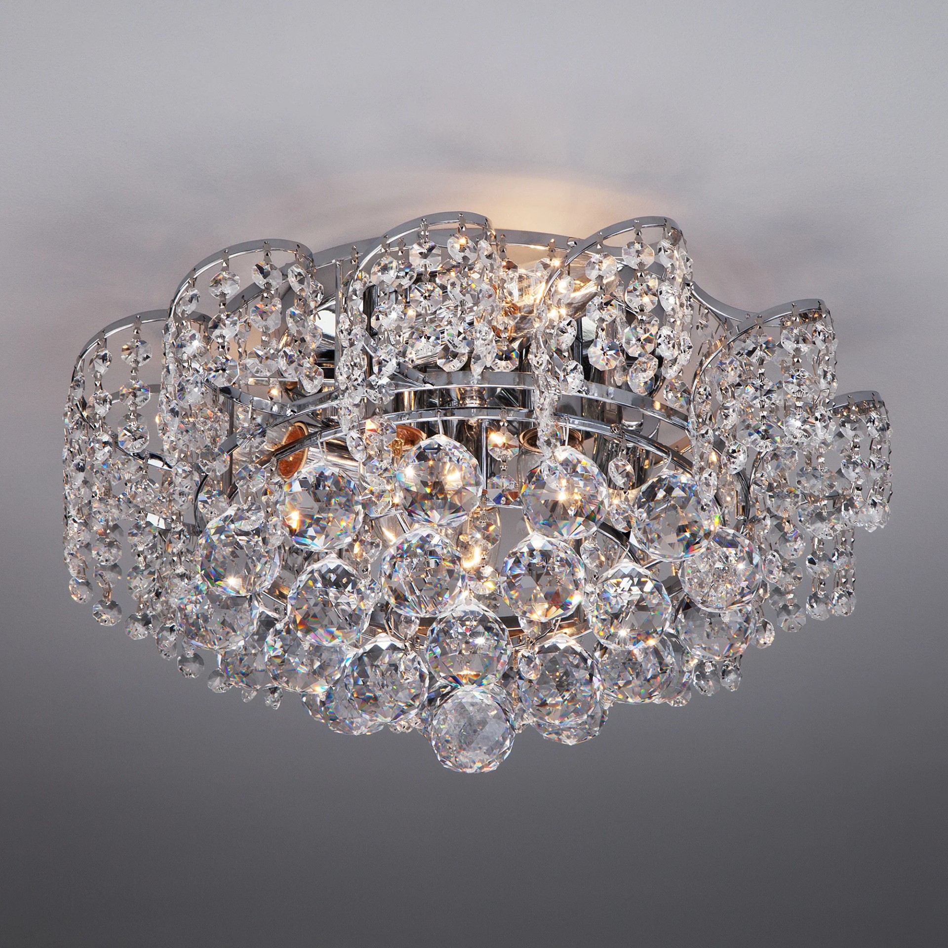 Потолочная люстра Eurosvet Charm 16017/6 хром Strotskis