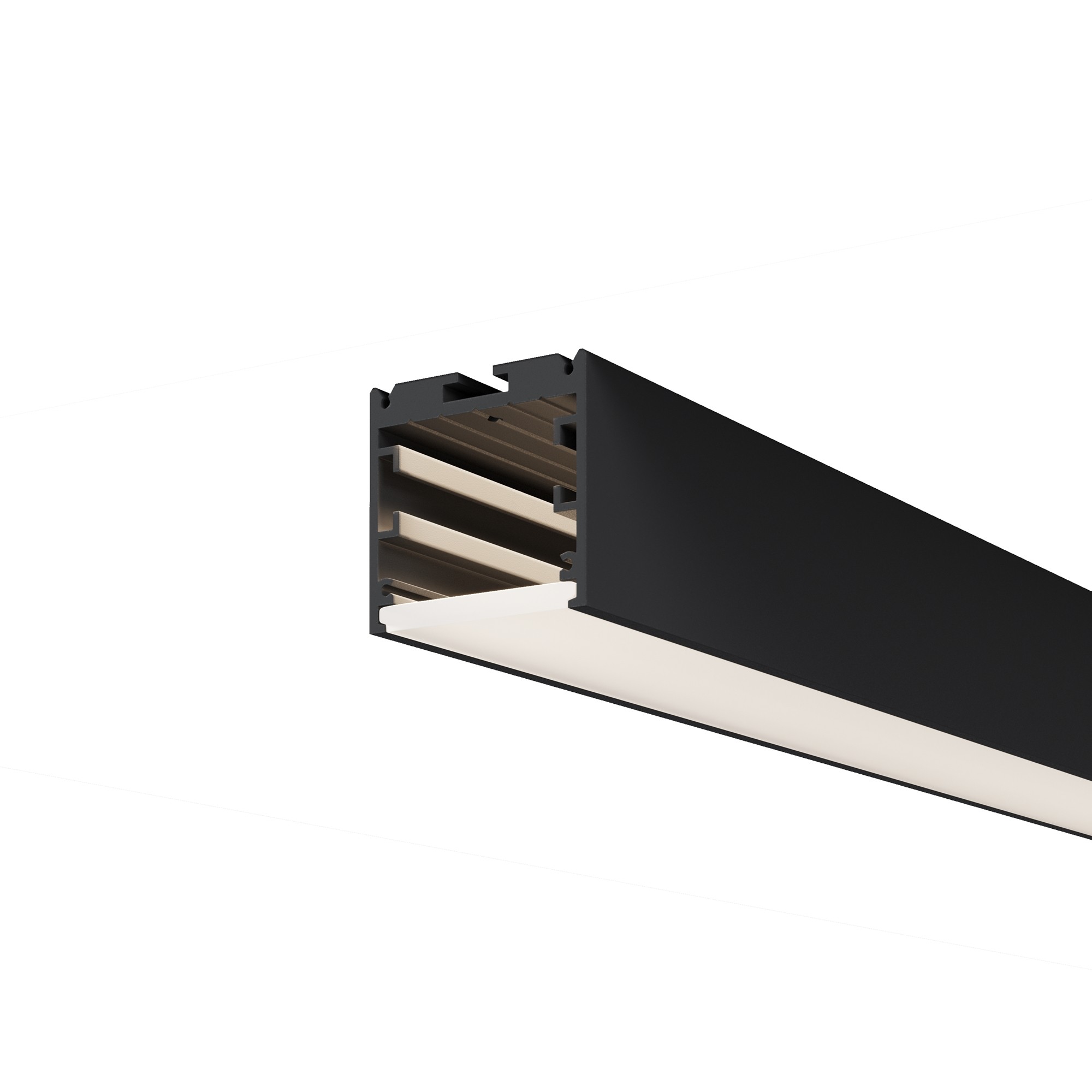 Радиусный профиль 35x35 линейный черный 2.5м Maytoni Радиусный профиль ALM-3535R-B-D-2.5M