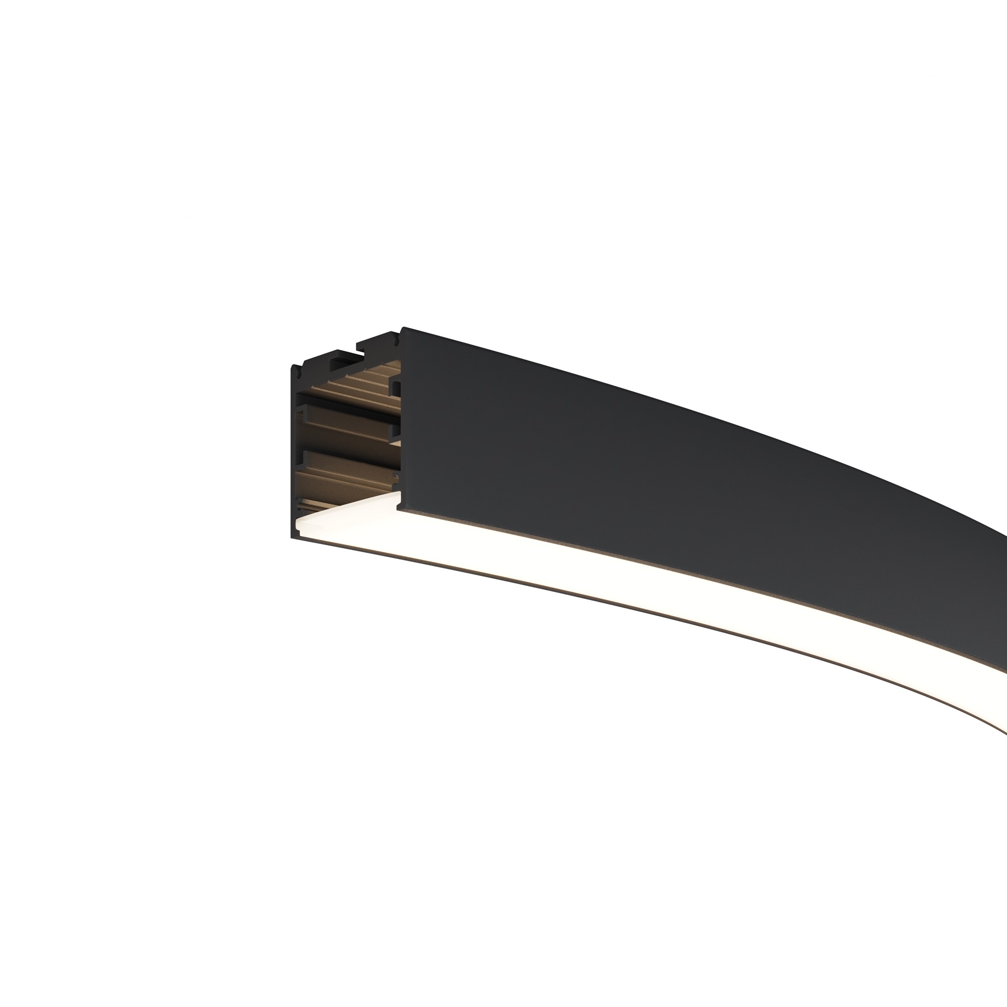 Радиусный профиль 35x35 Ø1500мм 1/8 круга Maytoni Радиусный профиль ALM-3535R-B-D-45°-1.5M