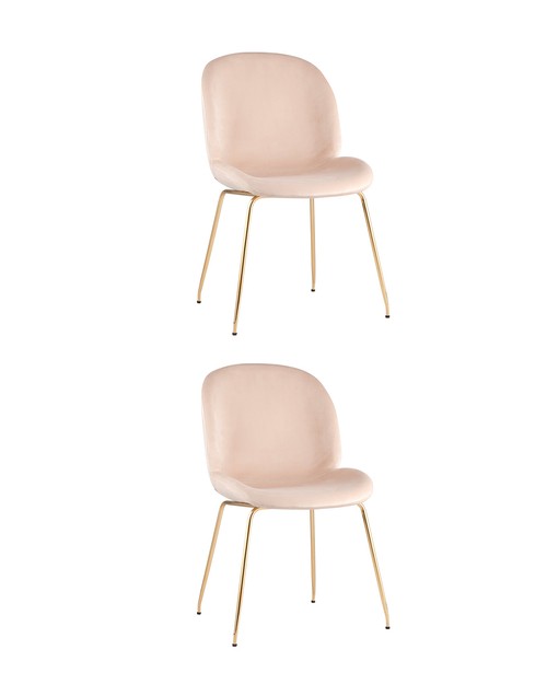 Комплект стульев Stool Group Beetle 8329 VELVET BEIGE BOX