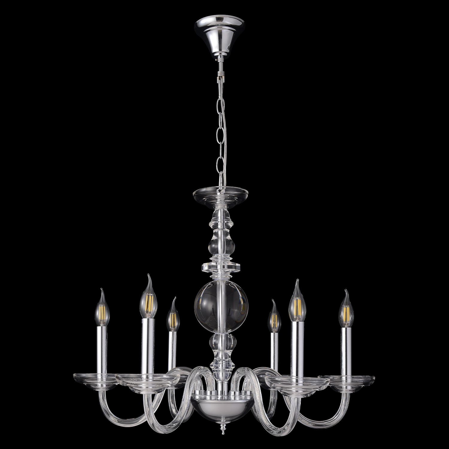 Подвесная люстра Crystal Lux Arabesque ARABESQUE SP6 CHROME
