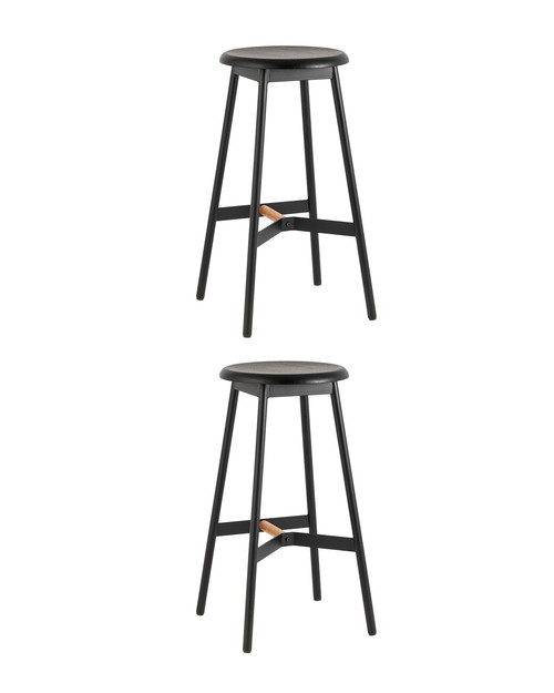Комплект стульев Stool Group Knobb 9117H75 black BOX