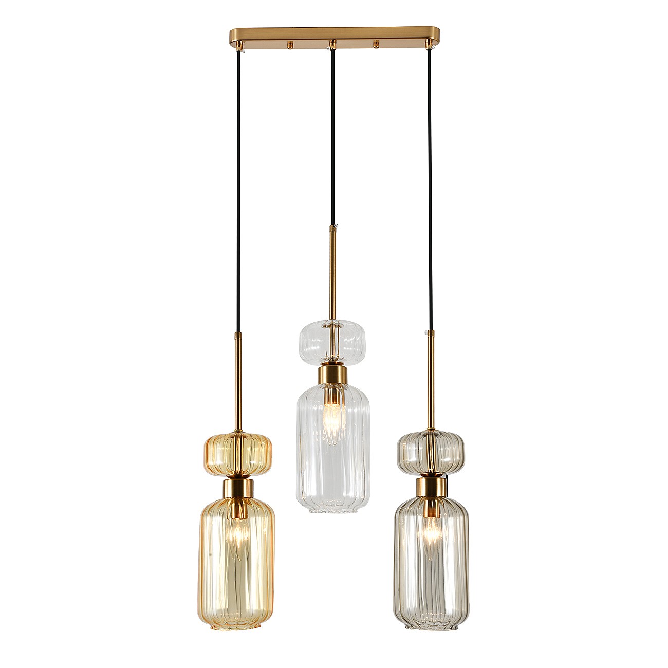 Светильник подвесной Escada Gloss 1141/3S BG/CL/AM