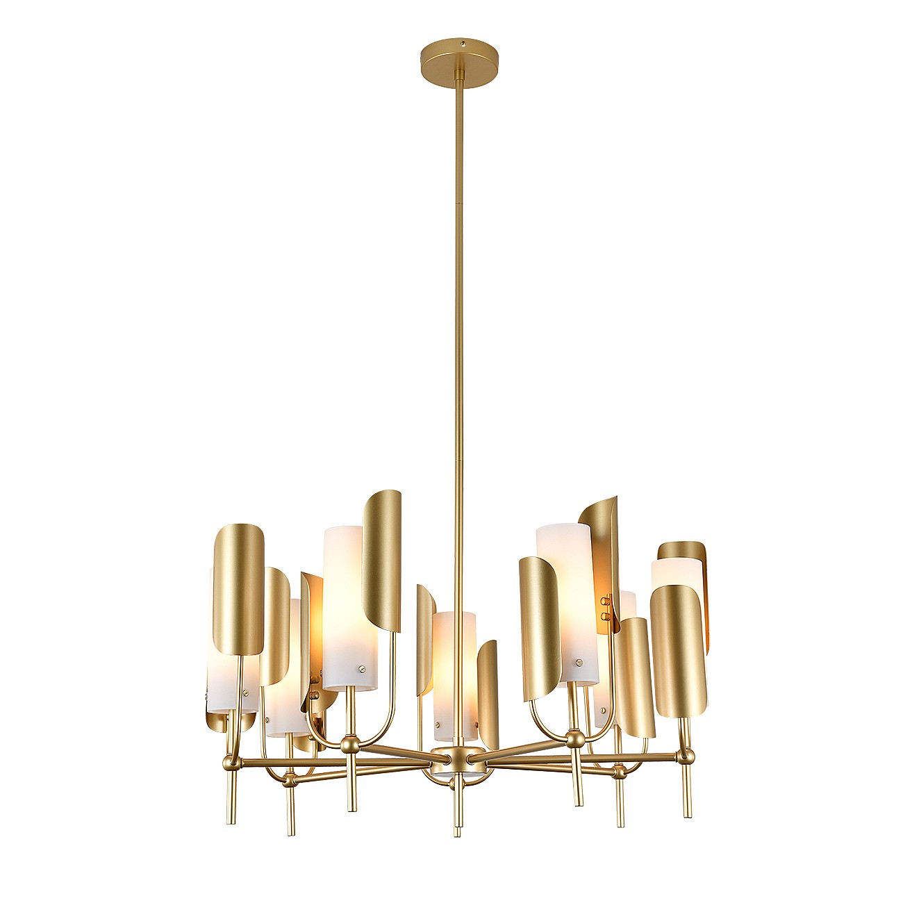 Люстра на штанге Indigo Impero V000503 11048/7R Gold