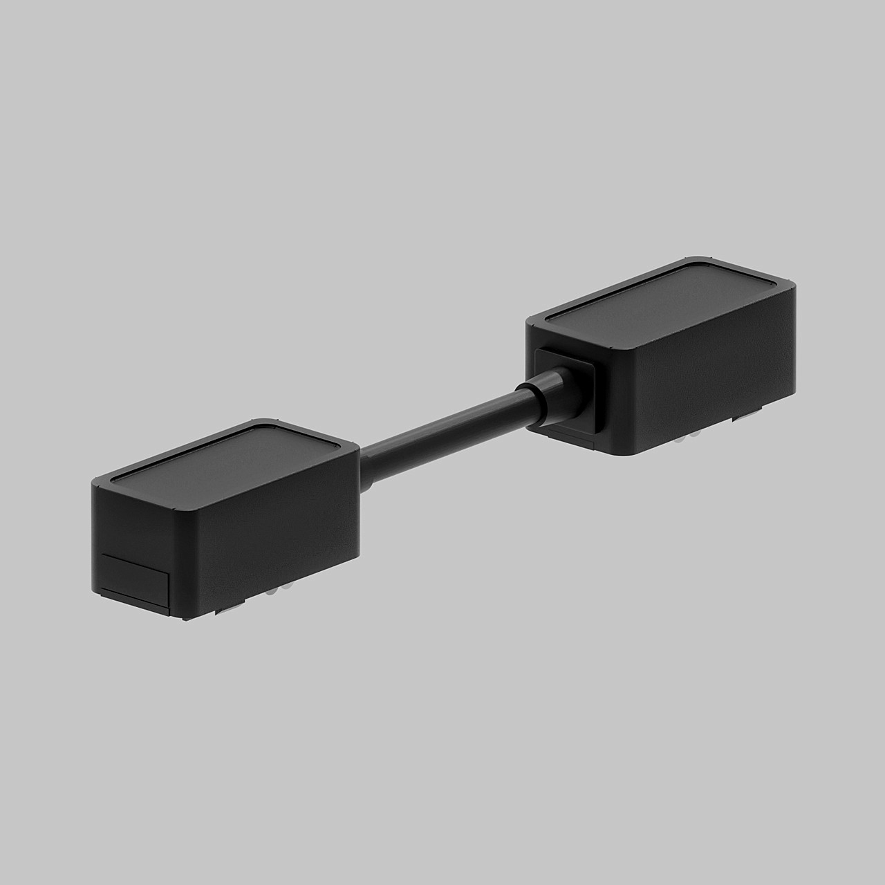 I - соединитель питания для магнитного шинопровода UT25 48В, длина 163мм IMEX Ut25 IL.0007.3010-163-BK