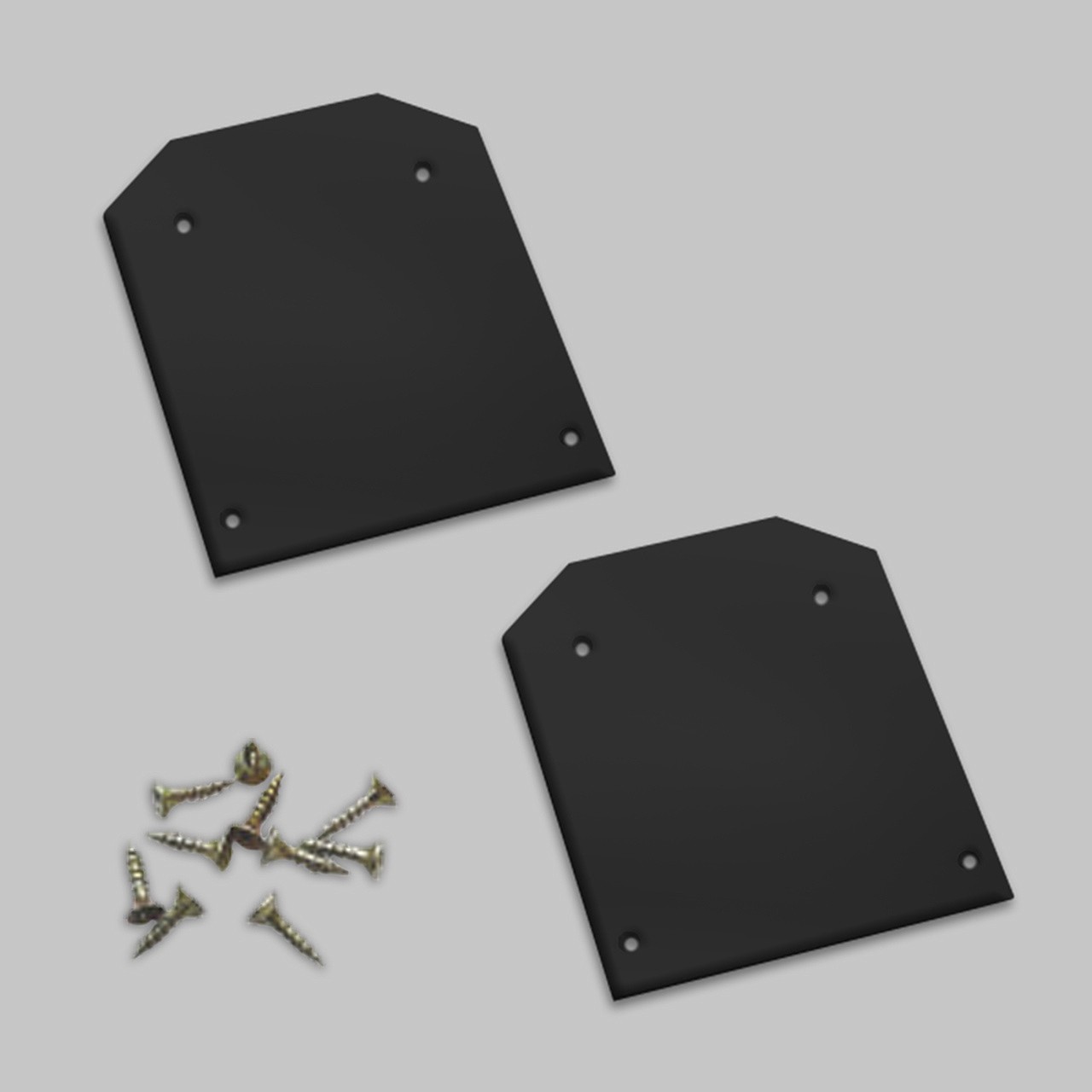 Торцевая заглушка комплект (2шт + 8 винтов) для профиля IL.0050.3300 (S25) IMEX Smart Line IL.0050.3305-BK