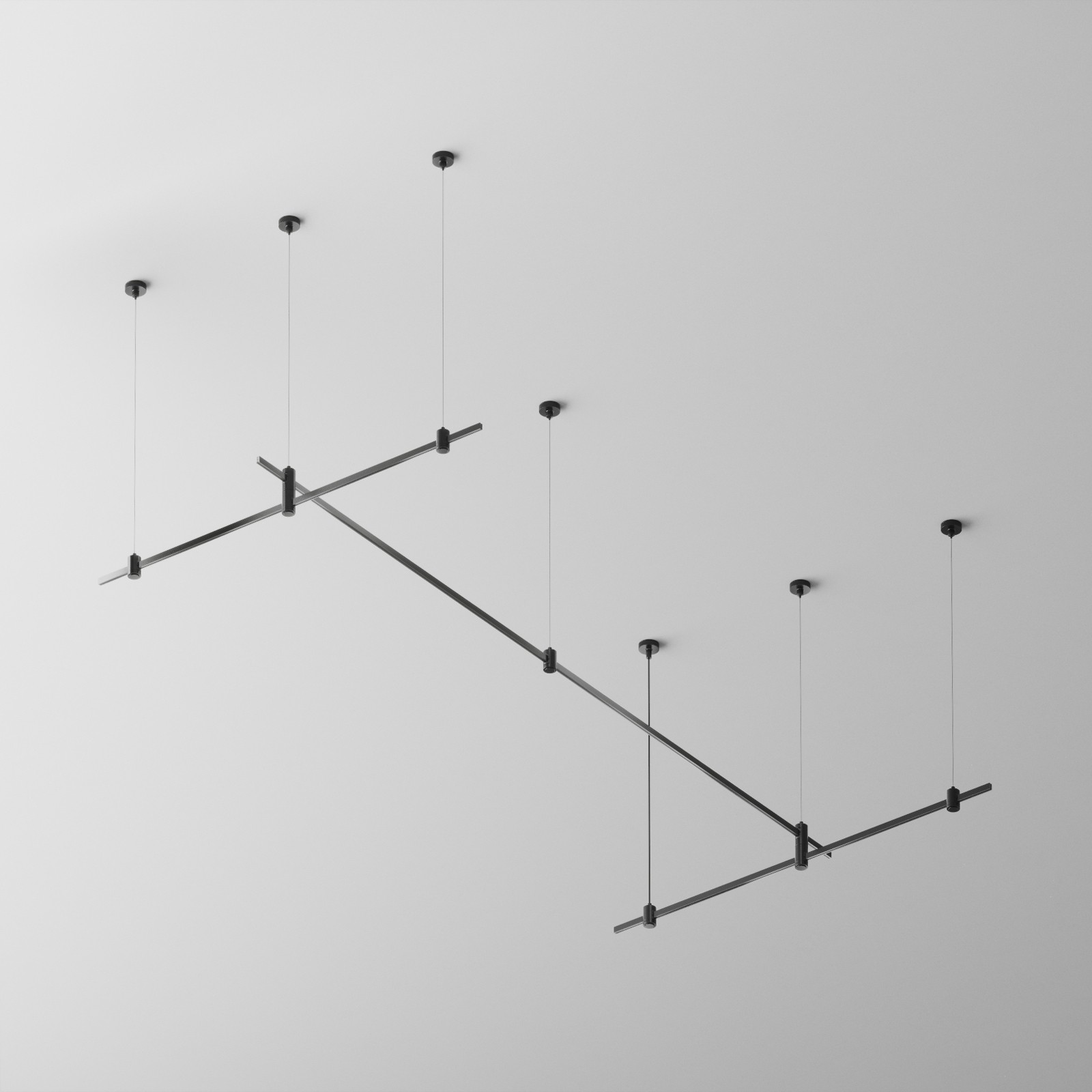 Основание на тросовых подвесах Hang для трековых светильников Flarity Maytoni Готовые конструкции TFC-Flar-H07-B