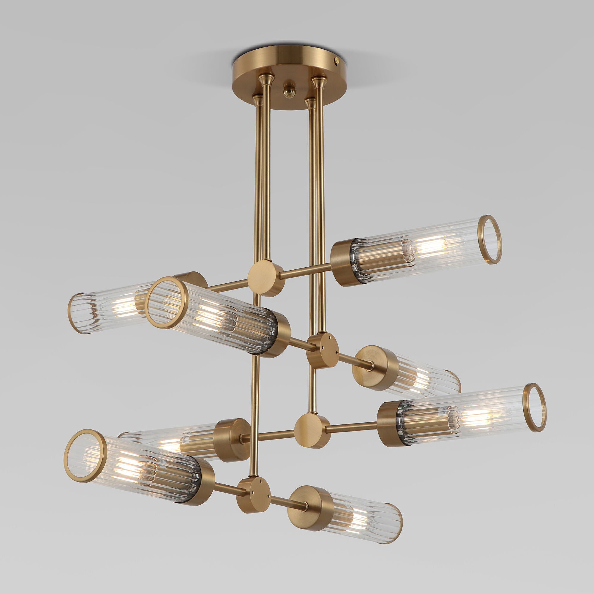 Потолочная люстра Eurosvet Oriens 60166/8 латунь Smart