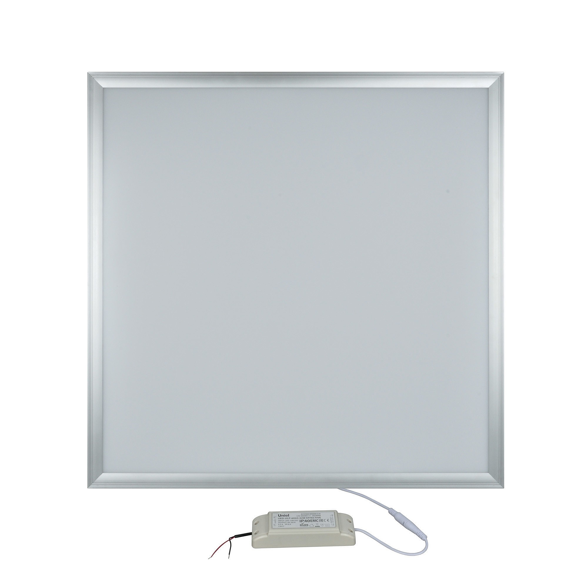 Светильник армстронг Uniel ULP-6060-42W/NW EFFECTIVE SILVER