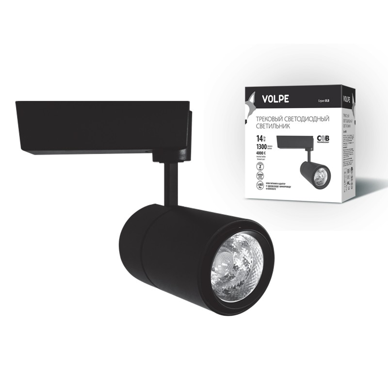 Трековый светильник Volpe Ulb-q252 ULB-Q252 14W/NW/H BLACK