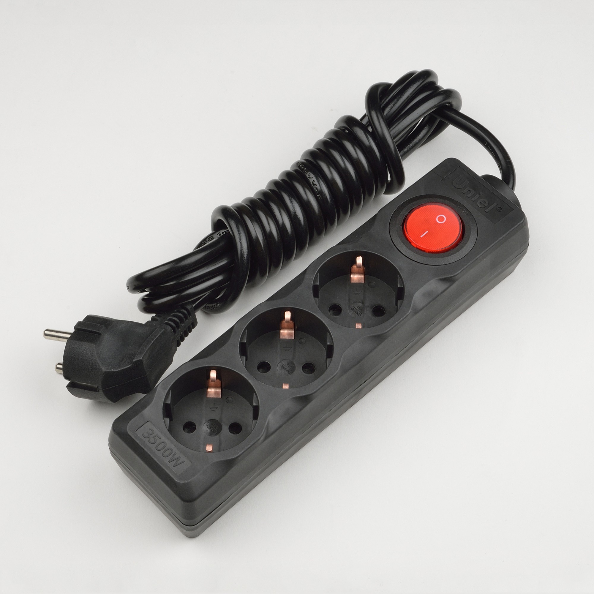 Удлинитель Uniel Standard S-GCD3-3B BLACK