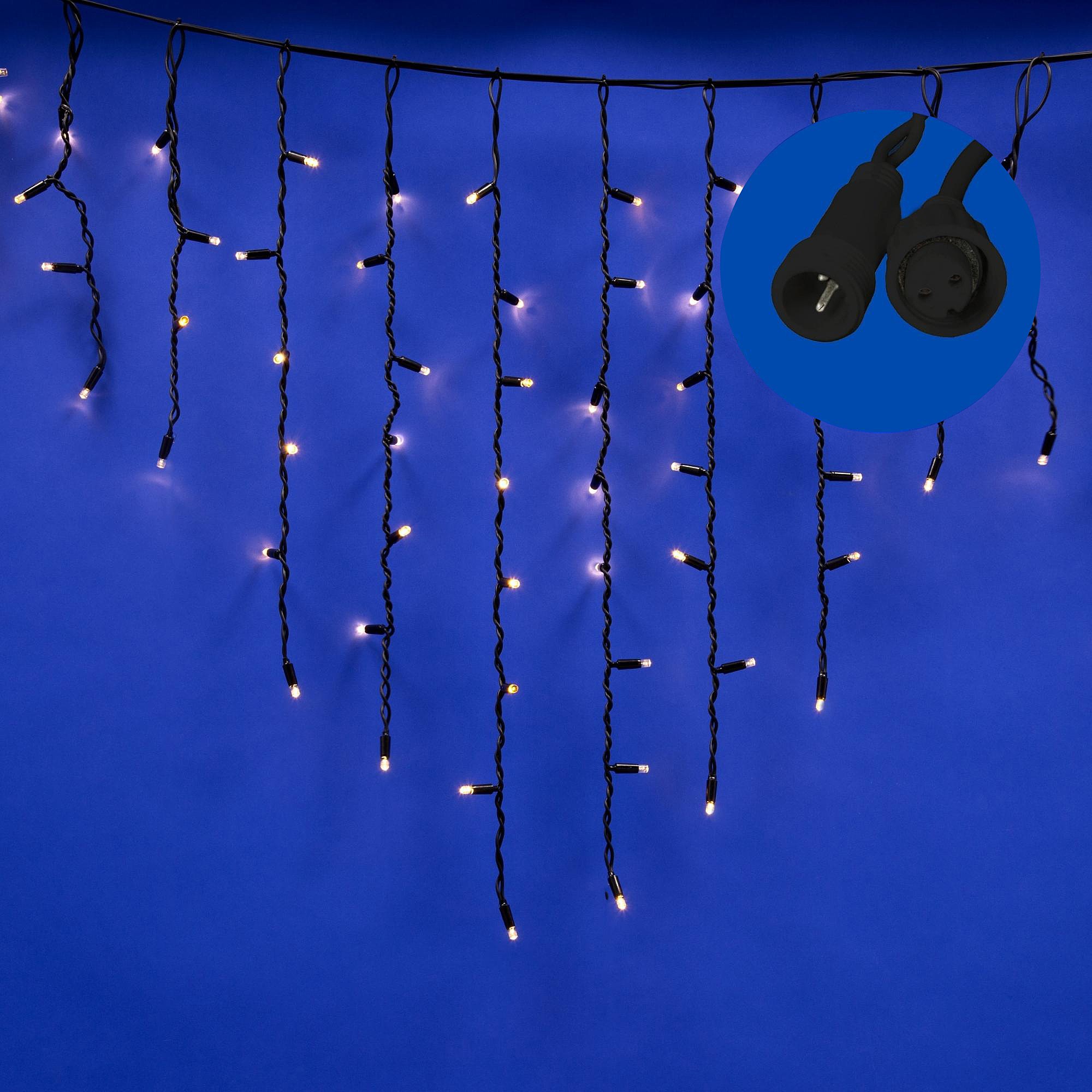 Гирлянда Uniel ULD-B3010-200/TBK WARM WHITE IP67